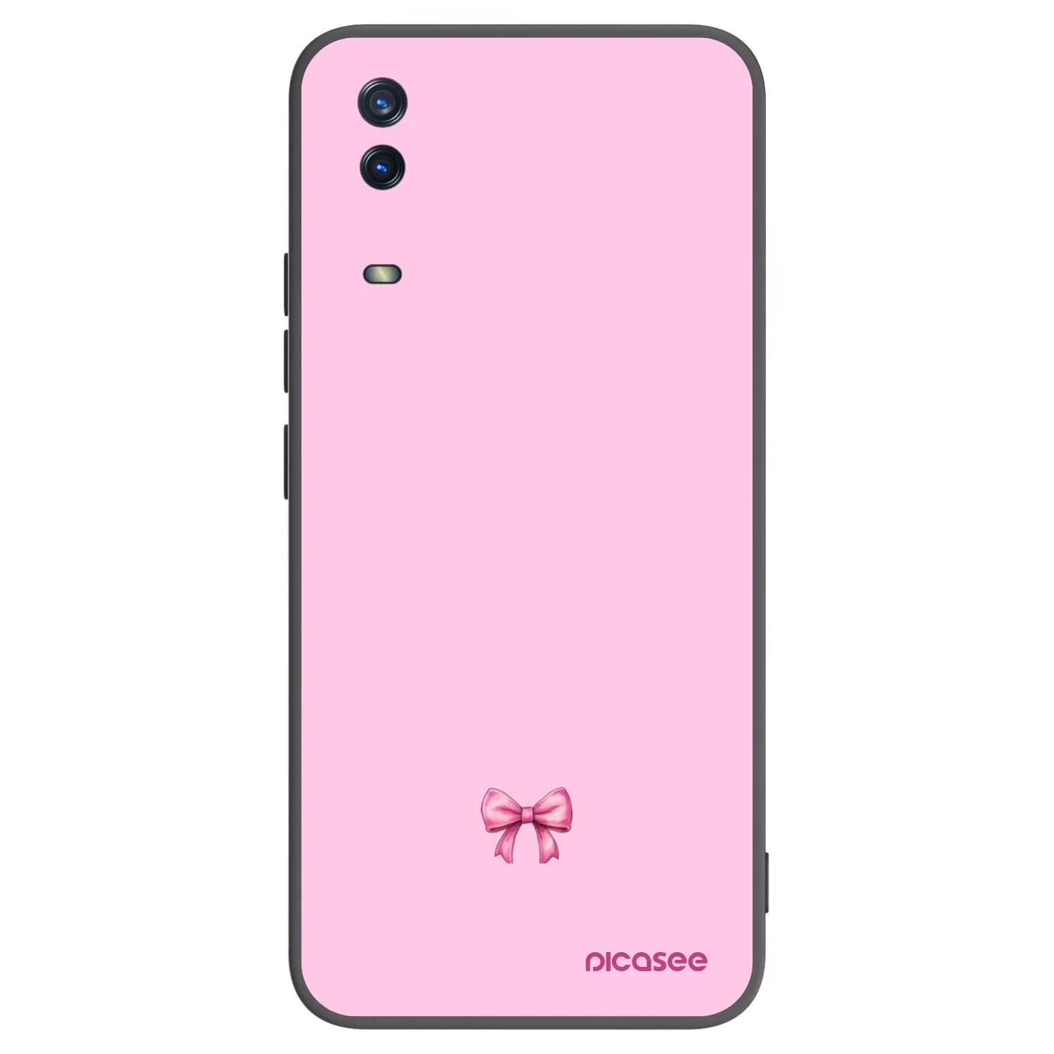 Picasee silikonski črni ovitek za Vivo Y11s - Blush bow