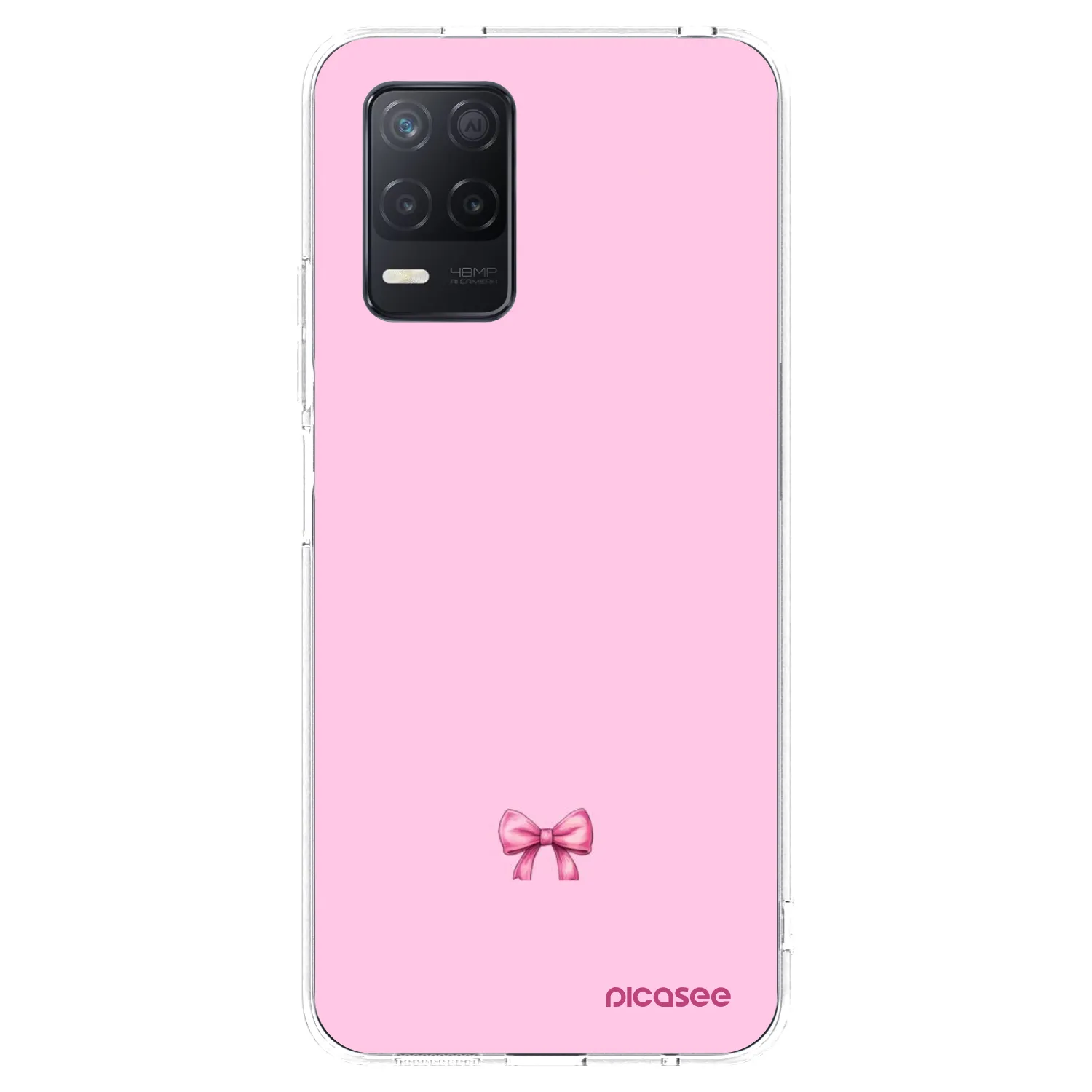 Picasee silikonski prozorni ovitek za Realme 8 5G - Blush bow