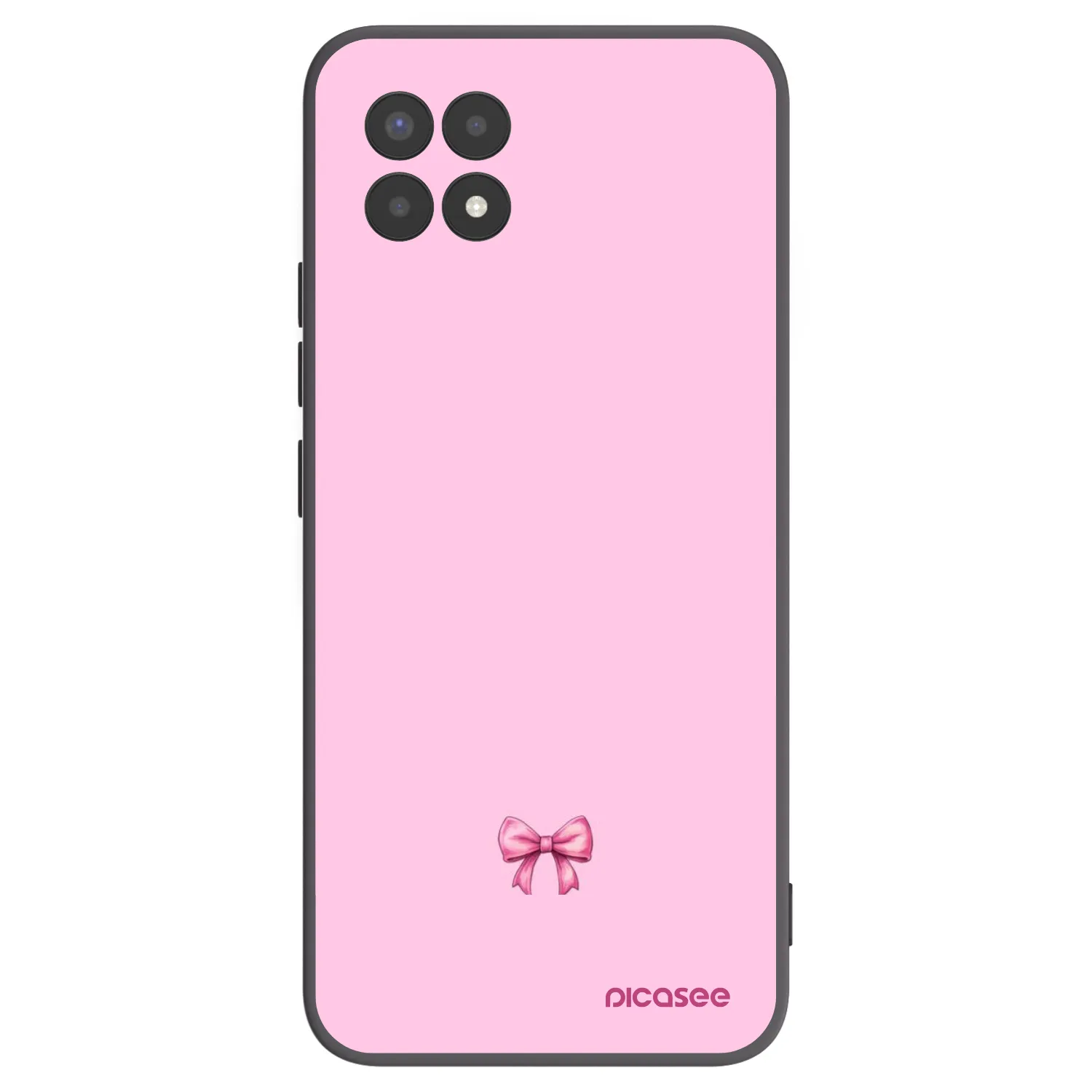 Picasee silikonski črni ovitek za Realme 8i - Blush bow