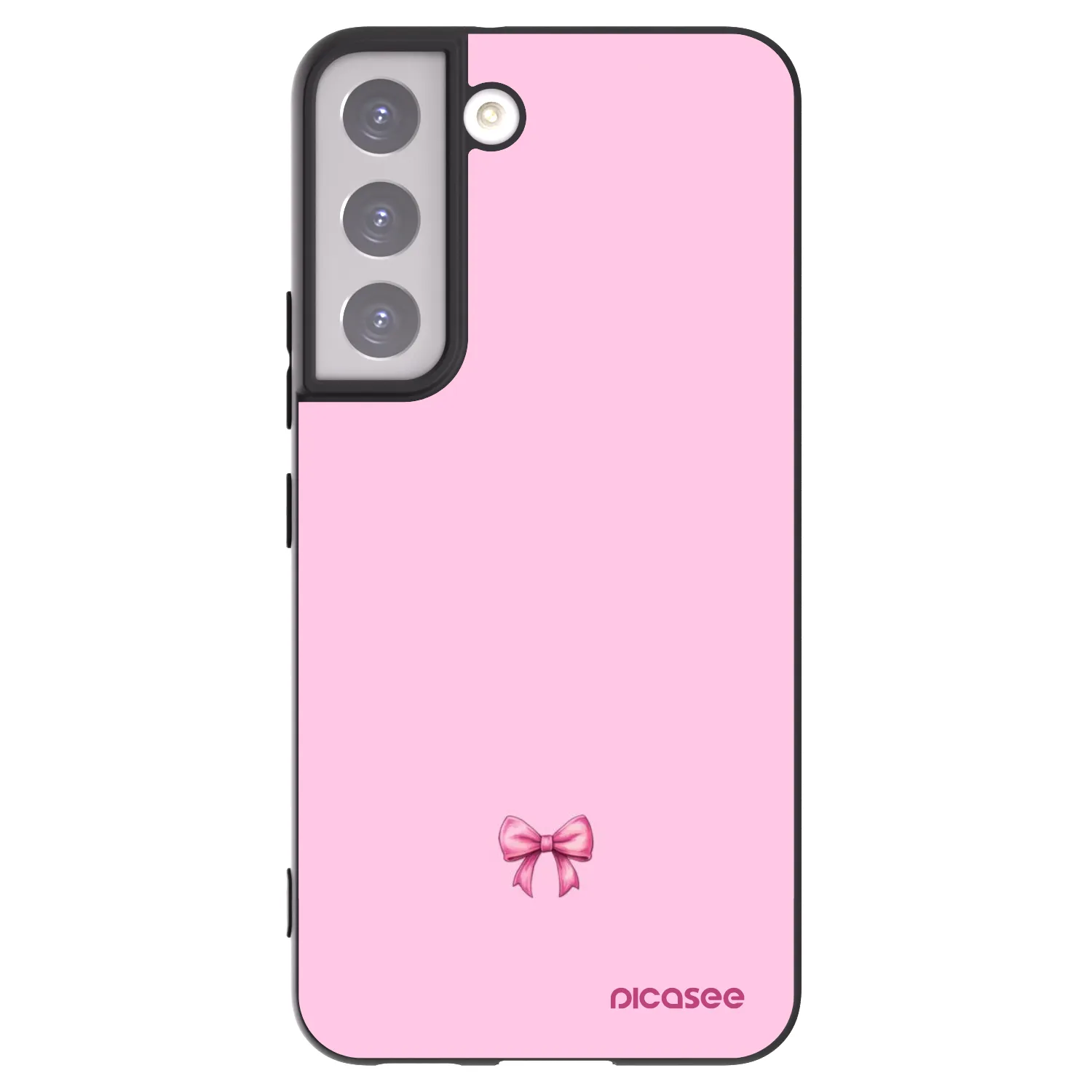 Picasee silikonski črni ovitek za Samsung Galaxy S22 5G - Blush bow
