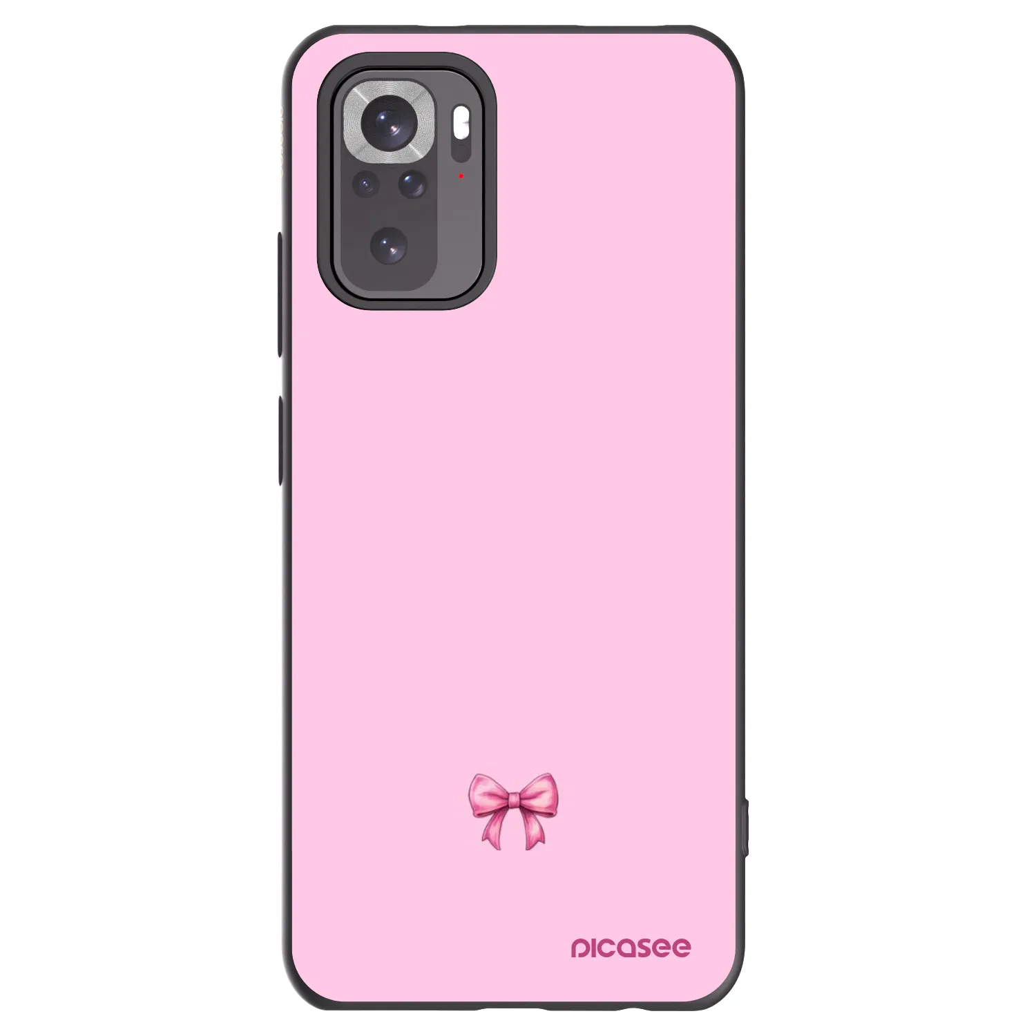 Picasee silikonski črni ovitek za Xiaomi Redmi Note 11S 4G - Blush bow