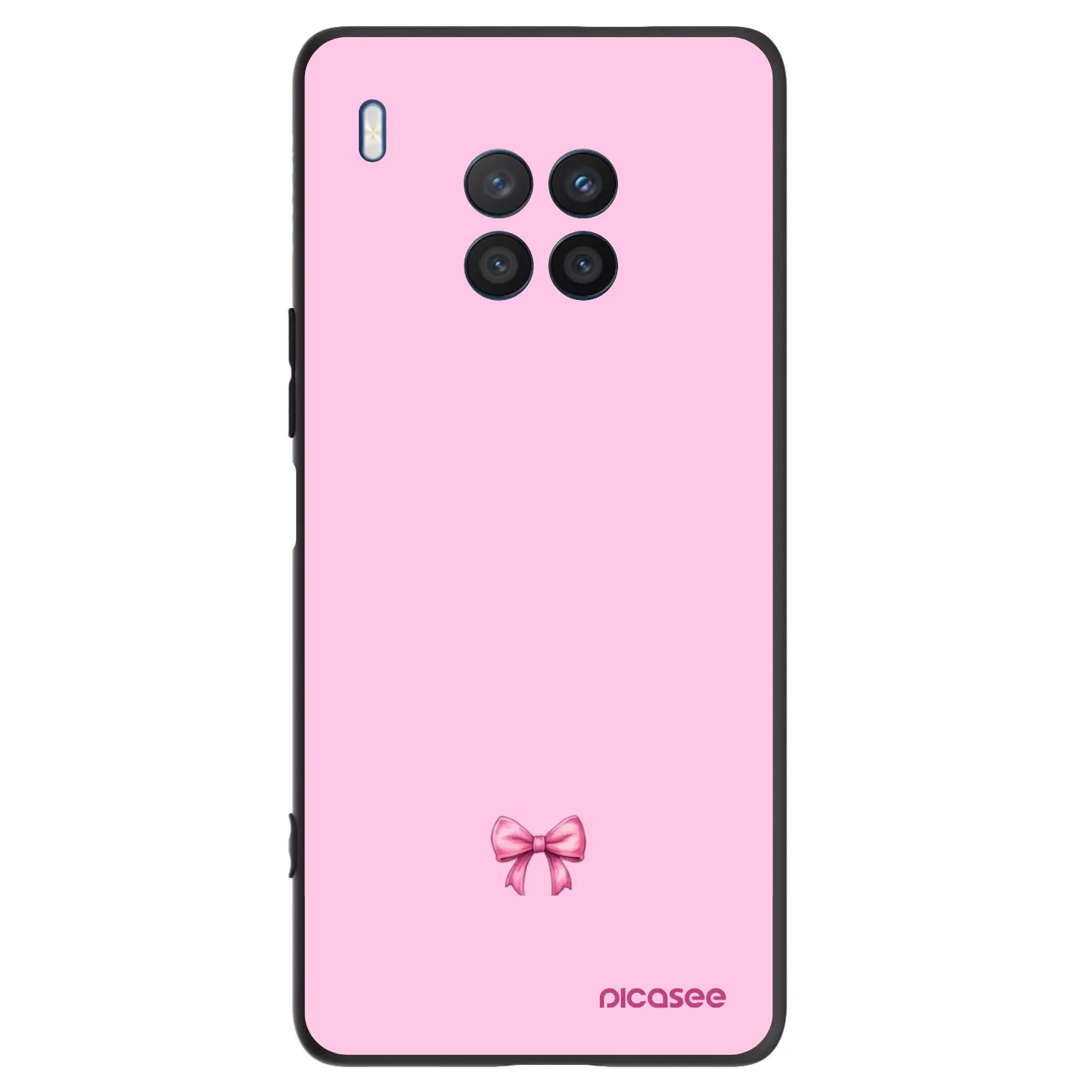 Picasee silikonski črni ovitek za Honor 50 Lite - Blush bow