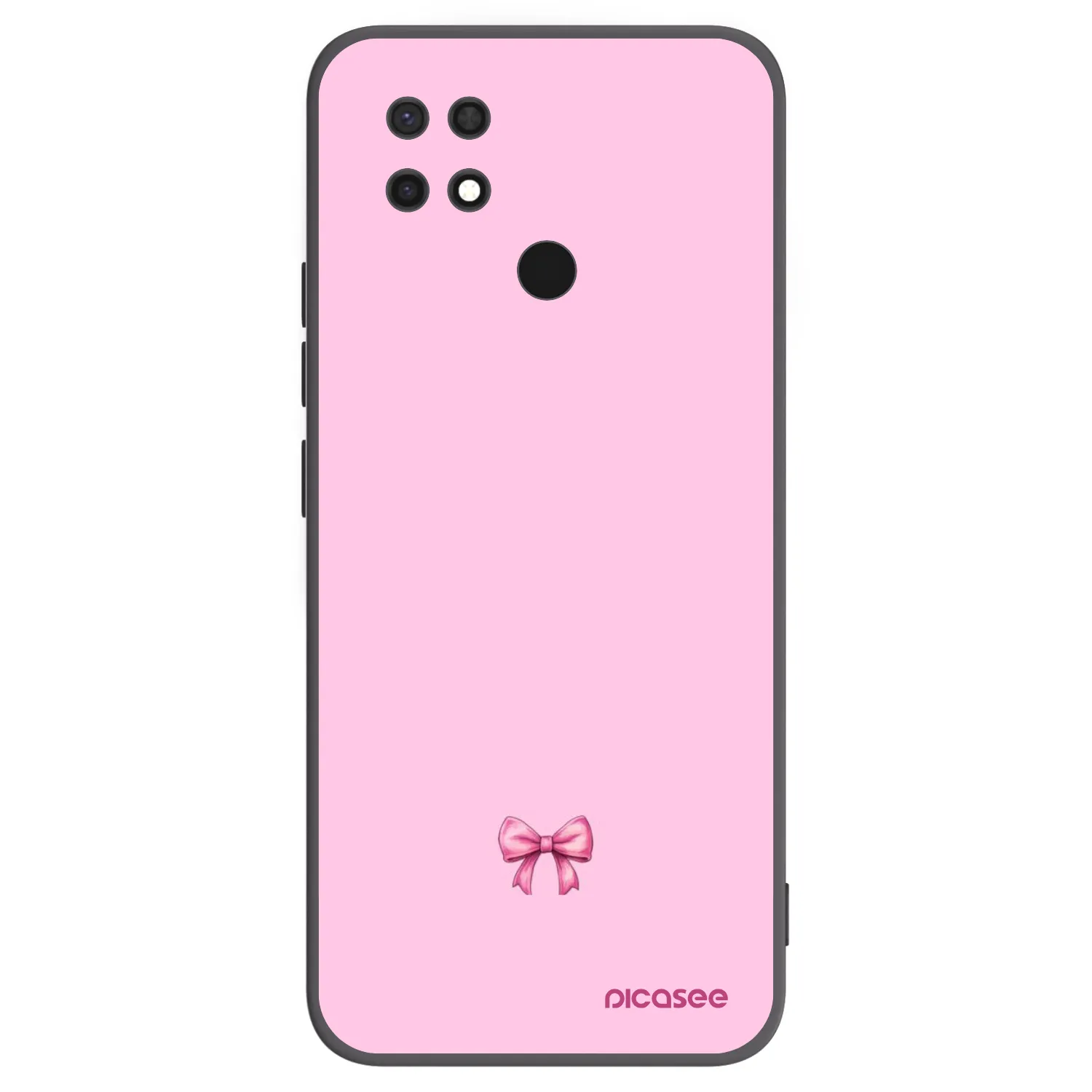 Picasee silikonski črni ovitek za Xiaomi Redmi 10C - Blush bow