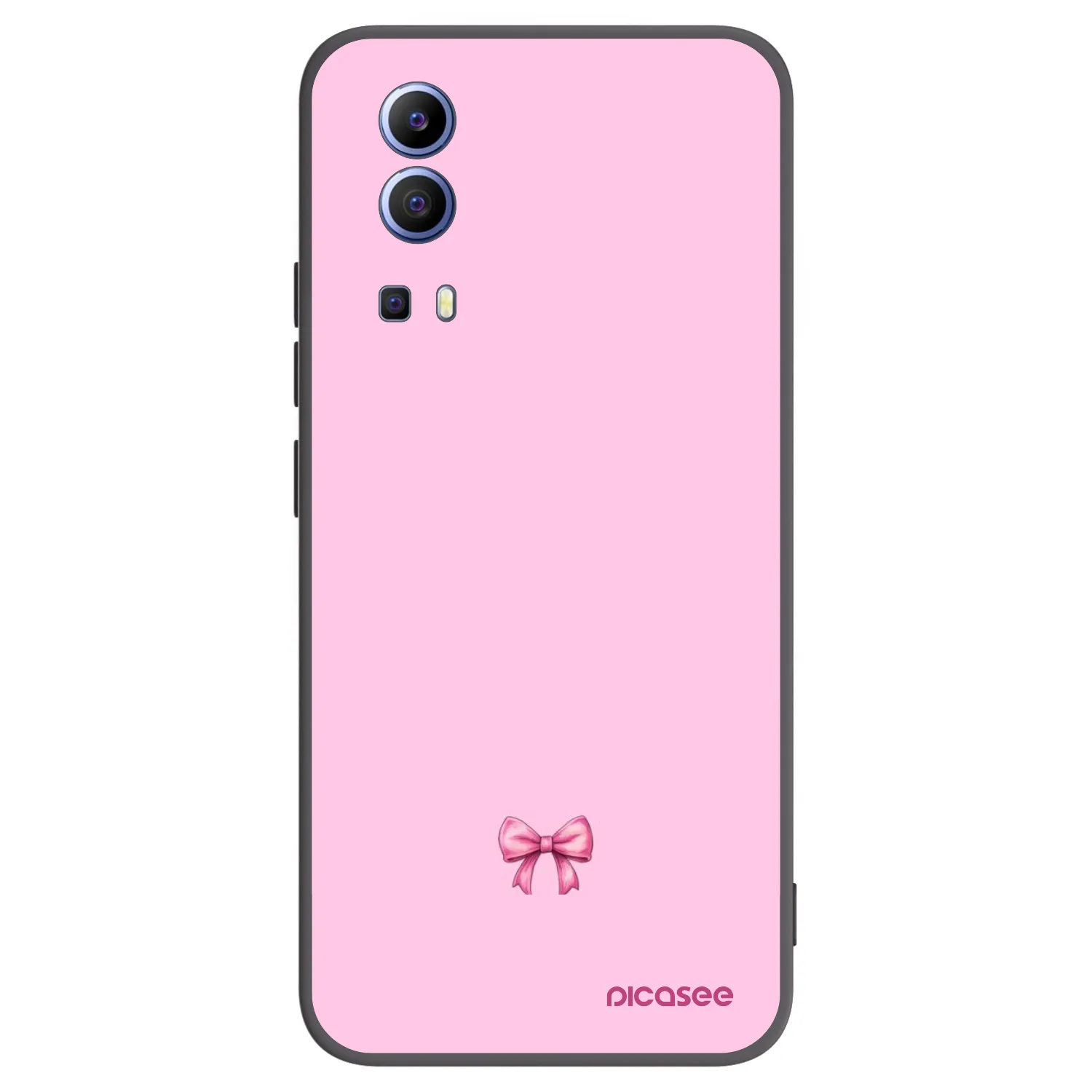 Picasee silikonski črni ovitek za Vivo Y52 5G - Blush bow