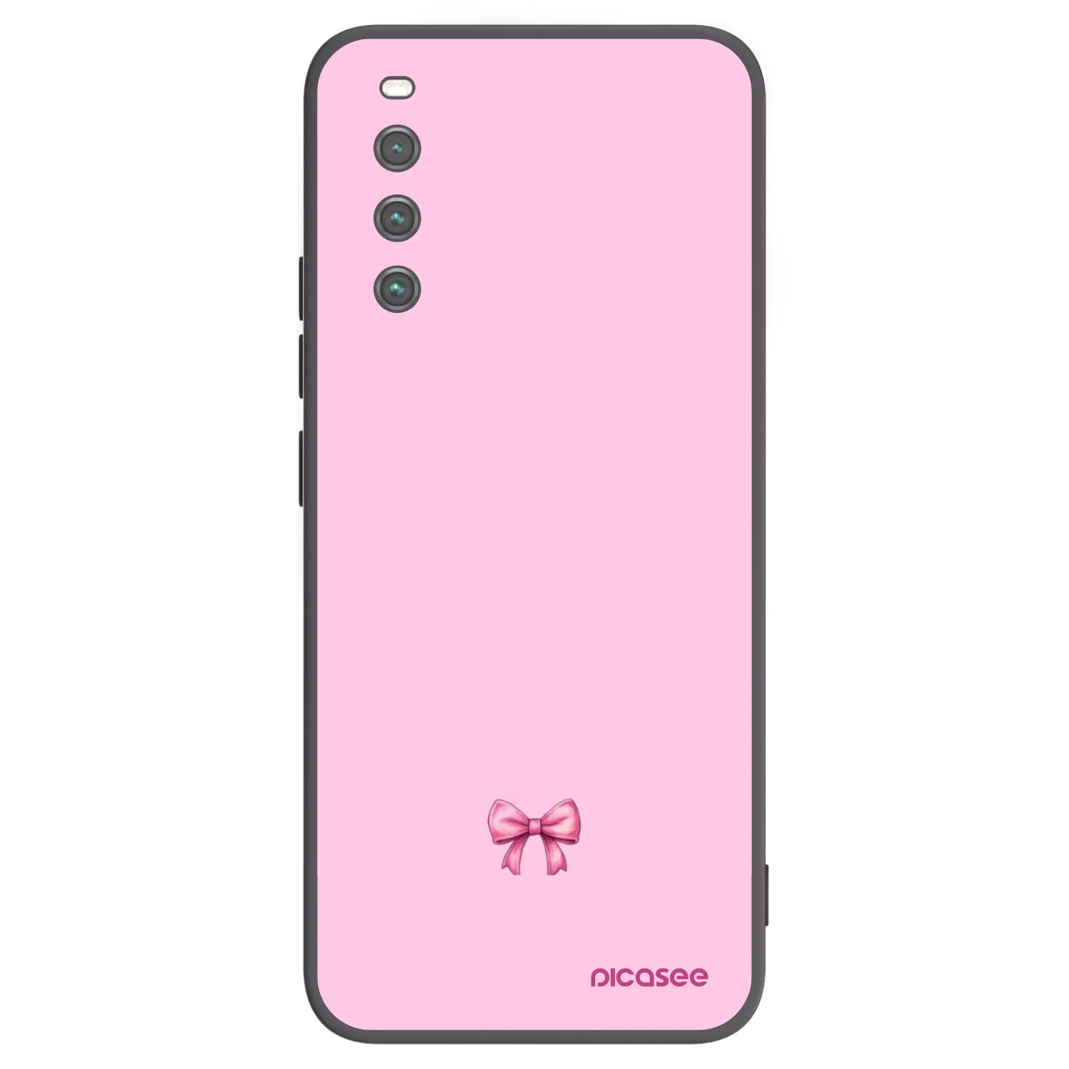 Picasee silikonski črni ovitek za Sony Xperia 10 IV 5G - Blush bow