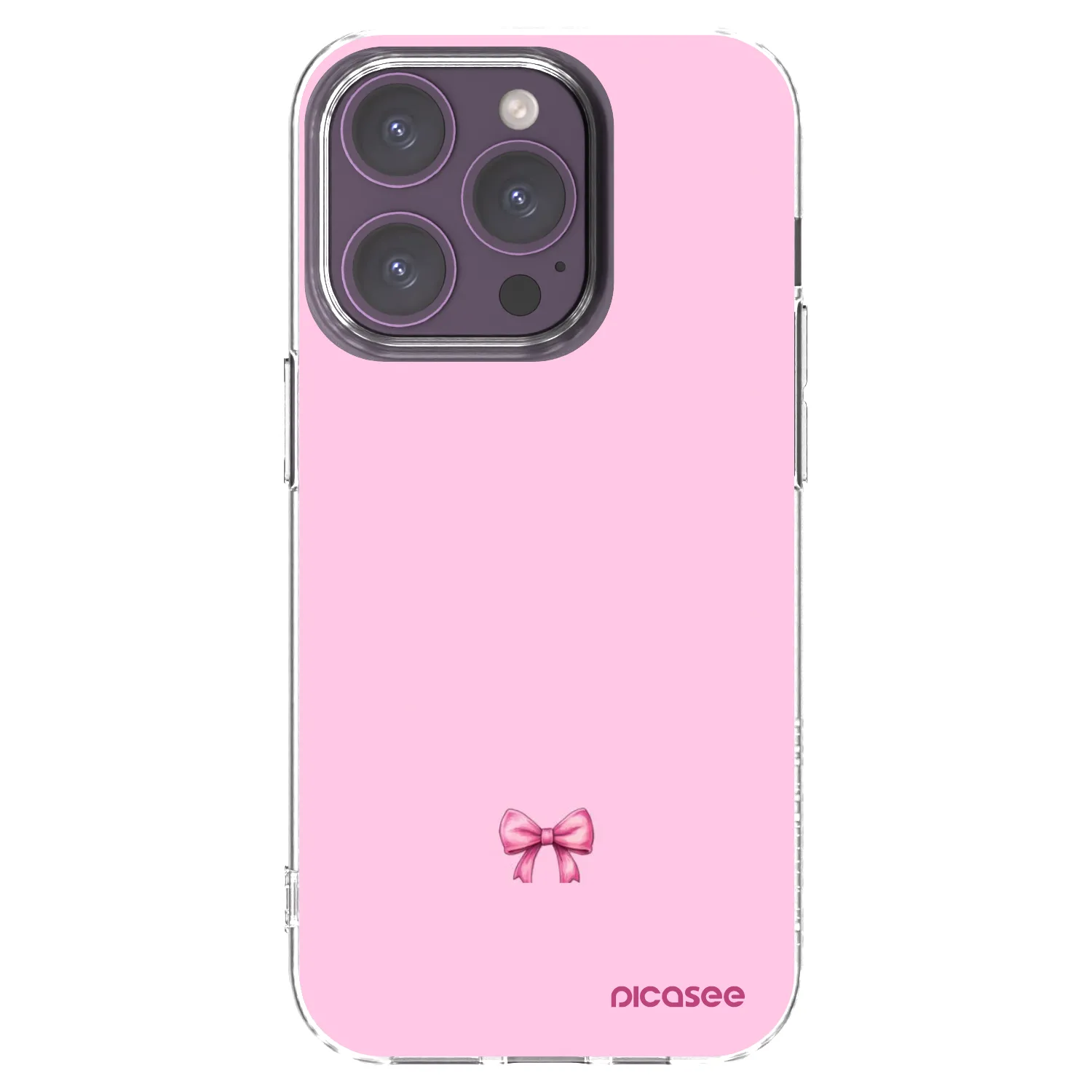 Picasee silikonski prozorni ovitek za Apple iPhone 14 Pro - Blush bow