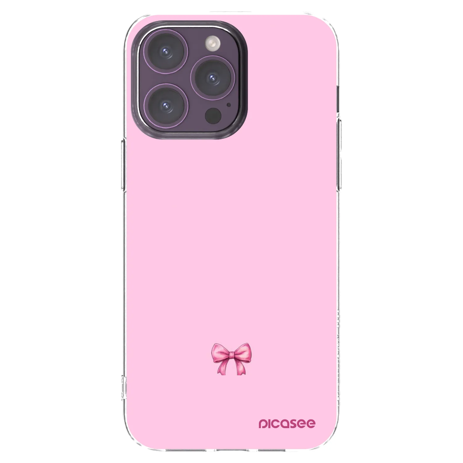 Picasee silikonski prozorni ovitek za Apple iPhone 14 Pro Max - Blush bow