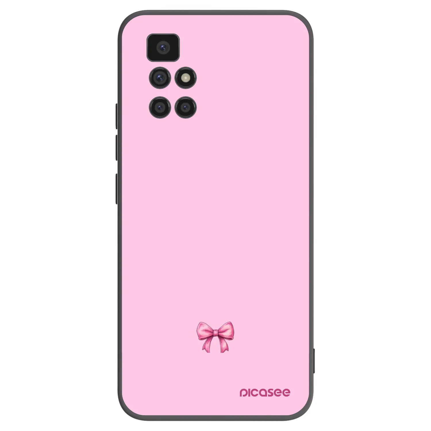 Picasee silikonski črni ovitek za Xiaomi Redmi 10 (2022) - Blush bow
