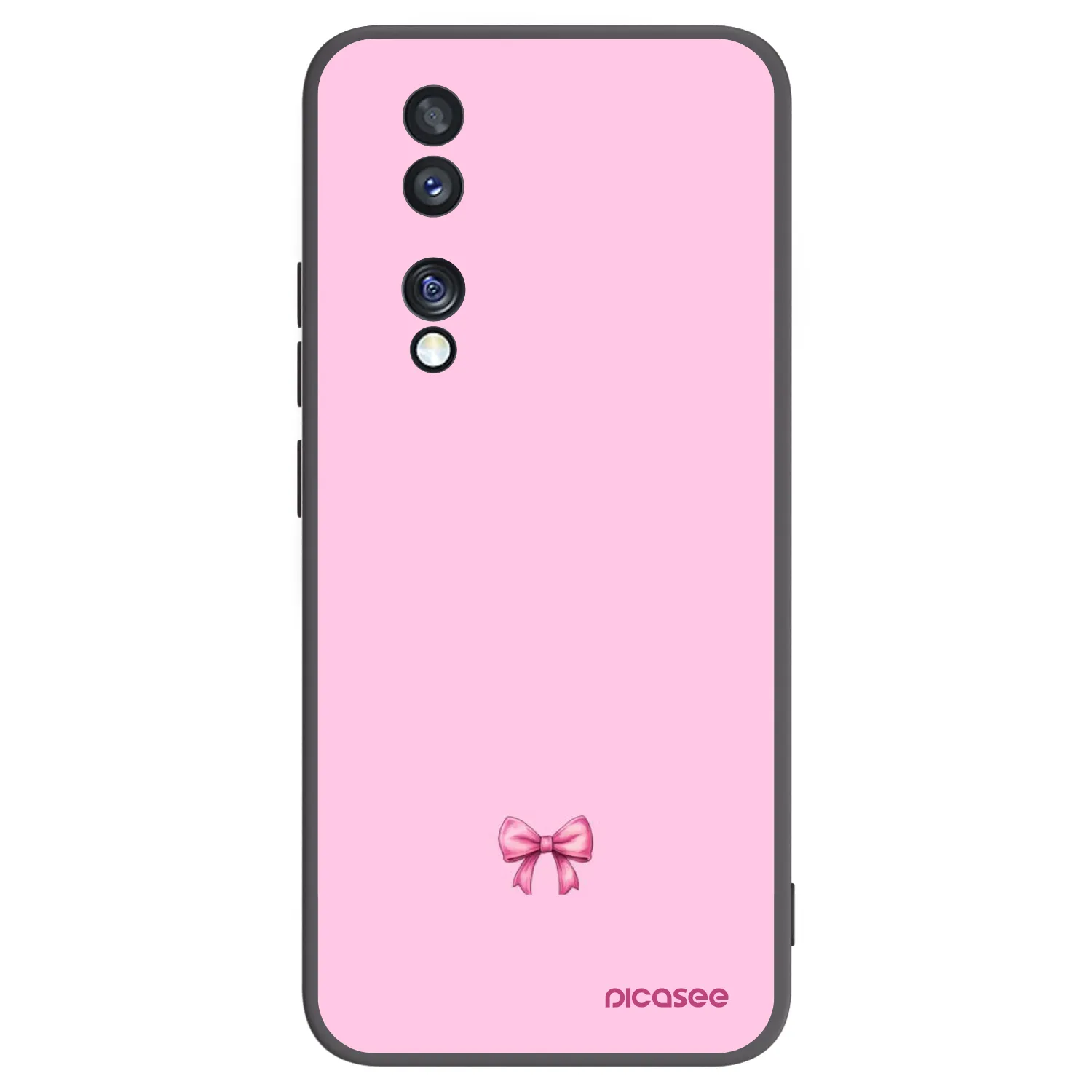 Picasee silikonski črni ovitek za Honor 70 - Blush bow