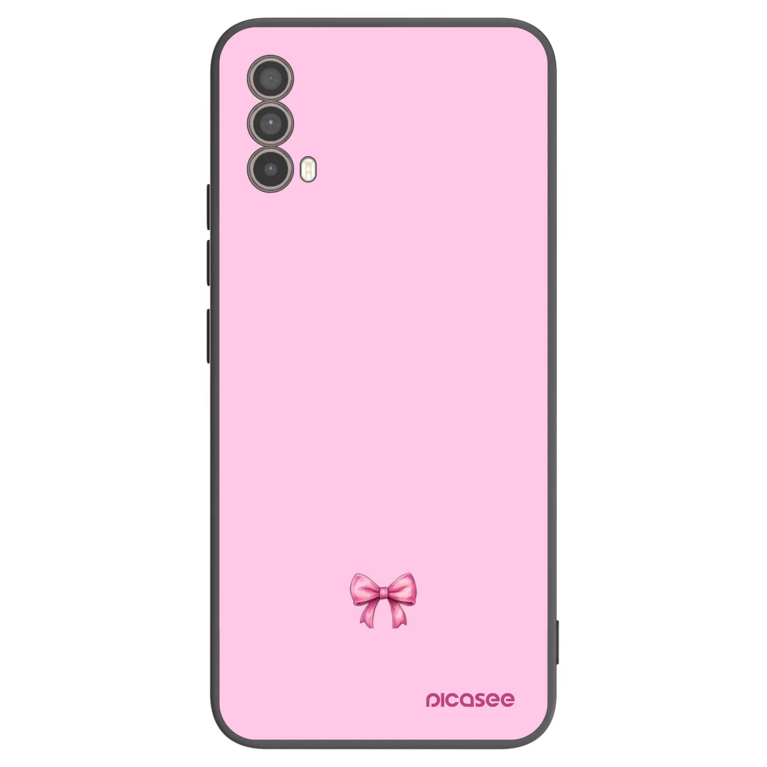 Picasee silikonski črni ovitek za Motorola Moto E40 - Blush bow