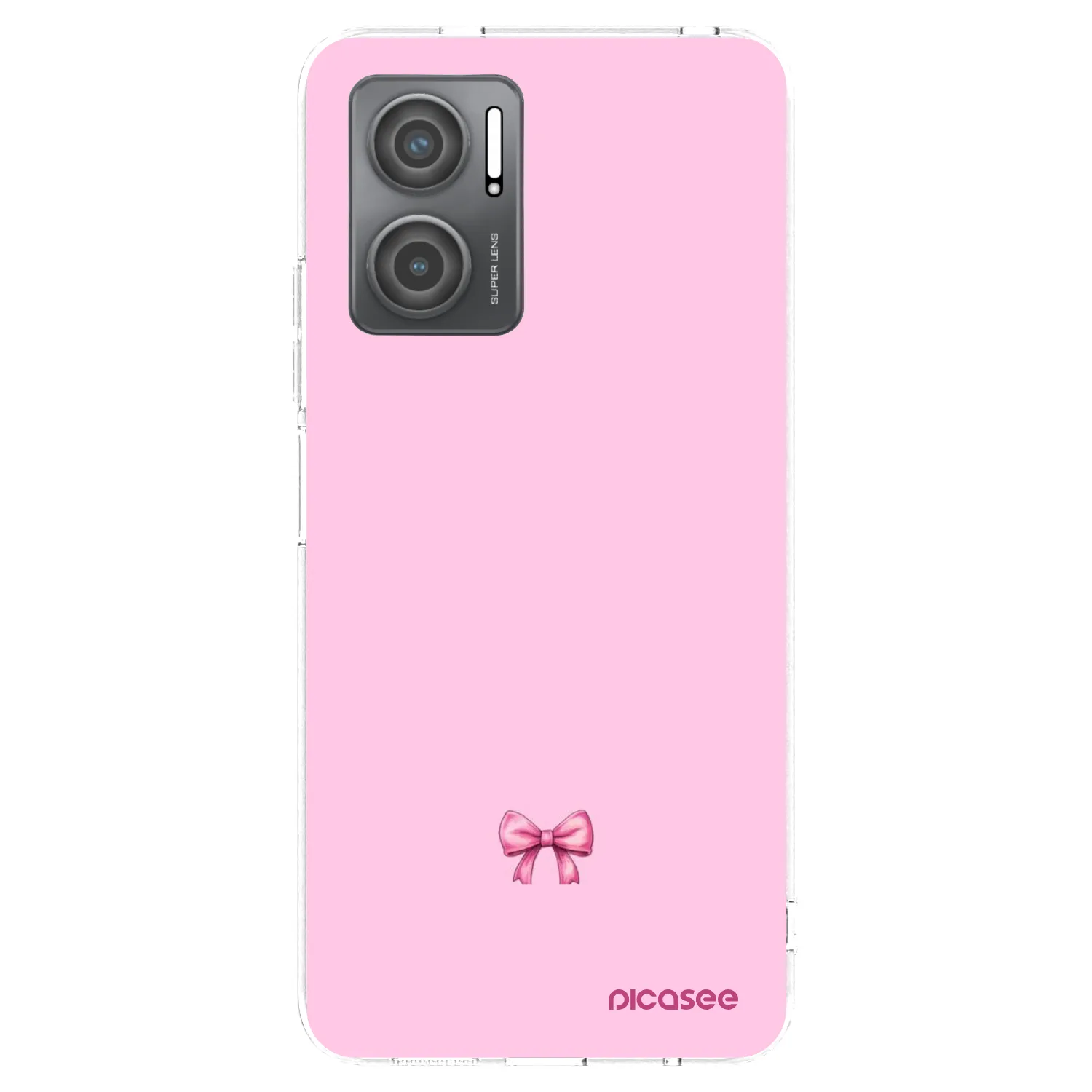 Picasee silikonski prozorni ovitek za Xiaomi Redmi 10 5G - Blush bow