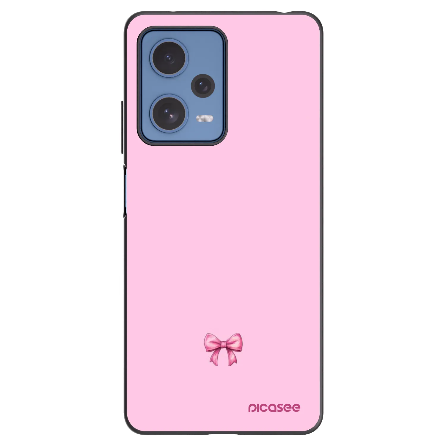 Picasee silikonski črni ovitek za Xiaomi Redmi Note 12 Pro 5G - Blush bow