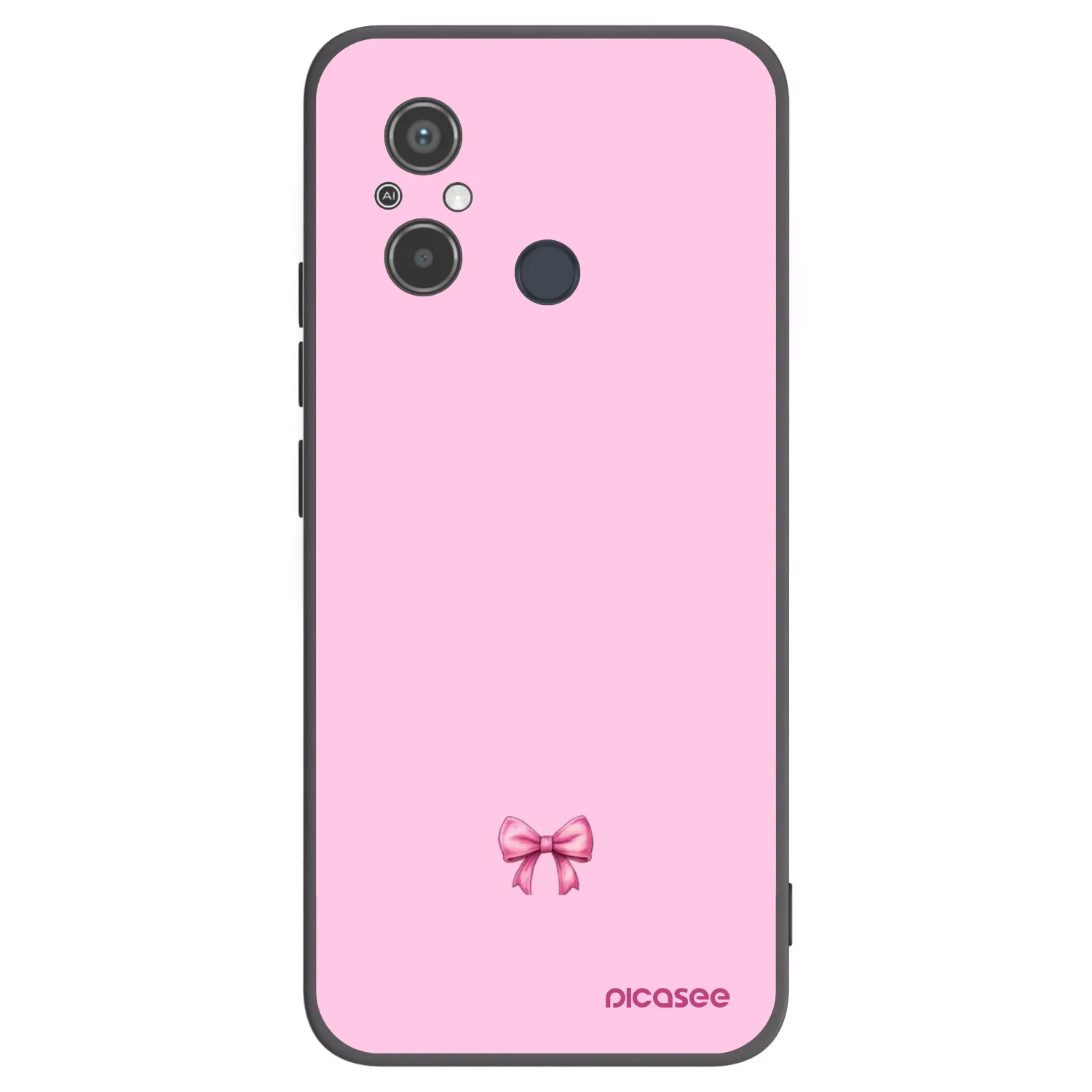 Picasee silikonski črni ovitek za Xiaomi Redmi 12C - Blush bow