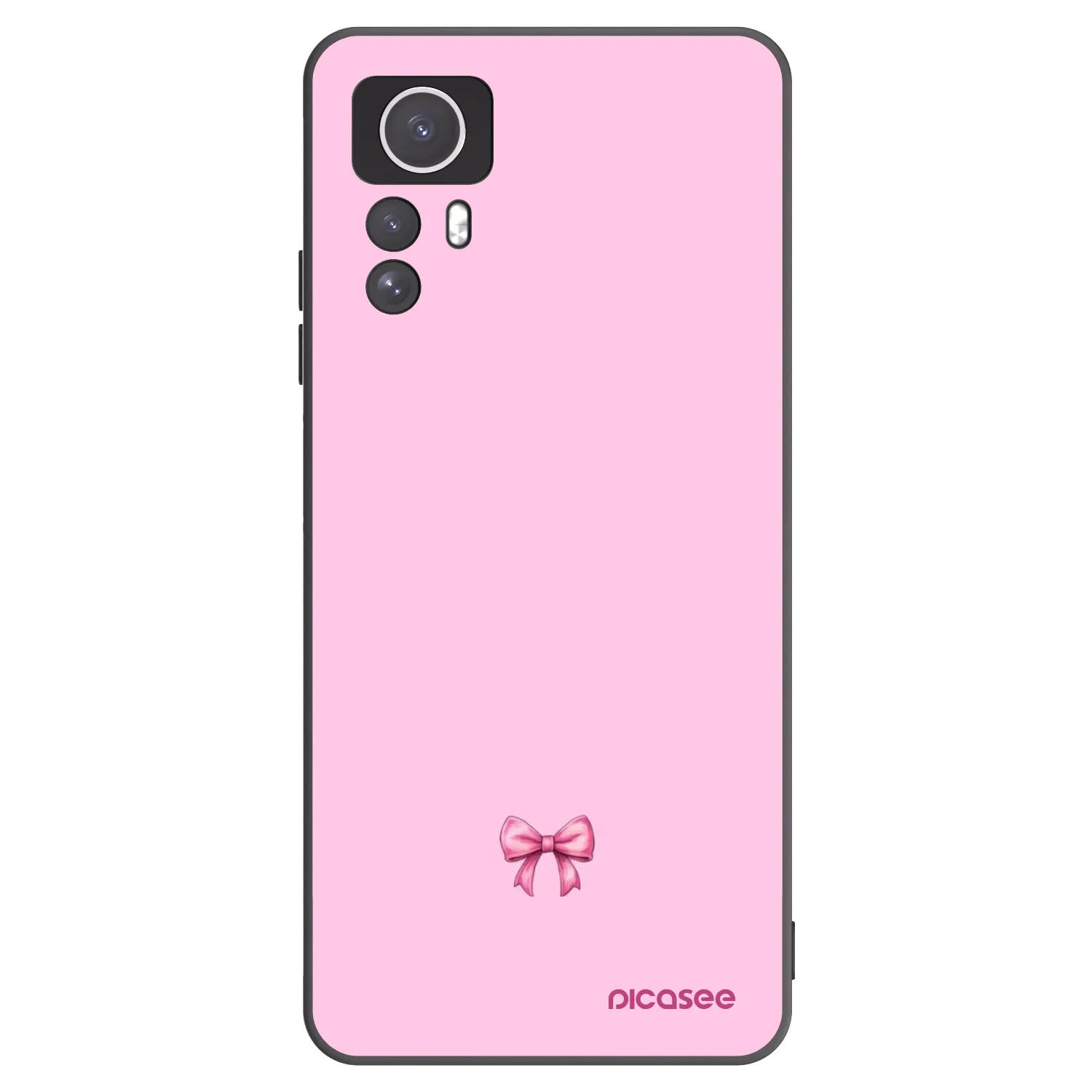 Picasee silikonski črni ovitek za Xiaomi Redmi Note 12S - Blush bow