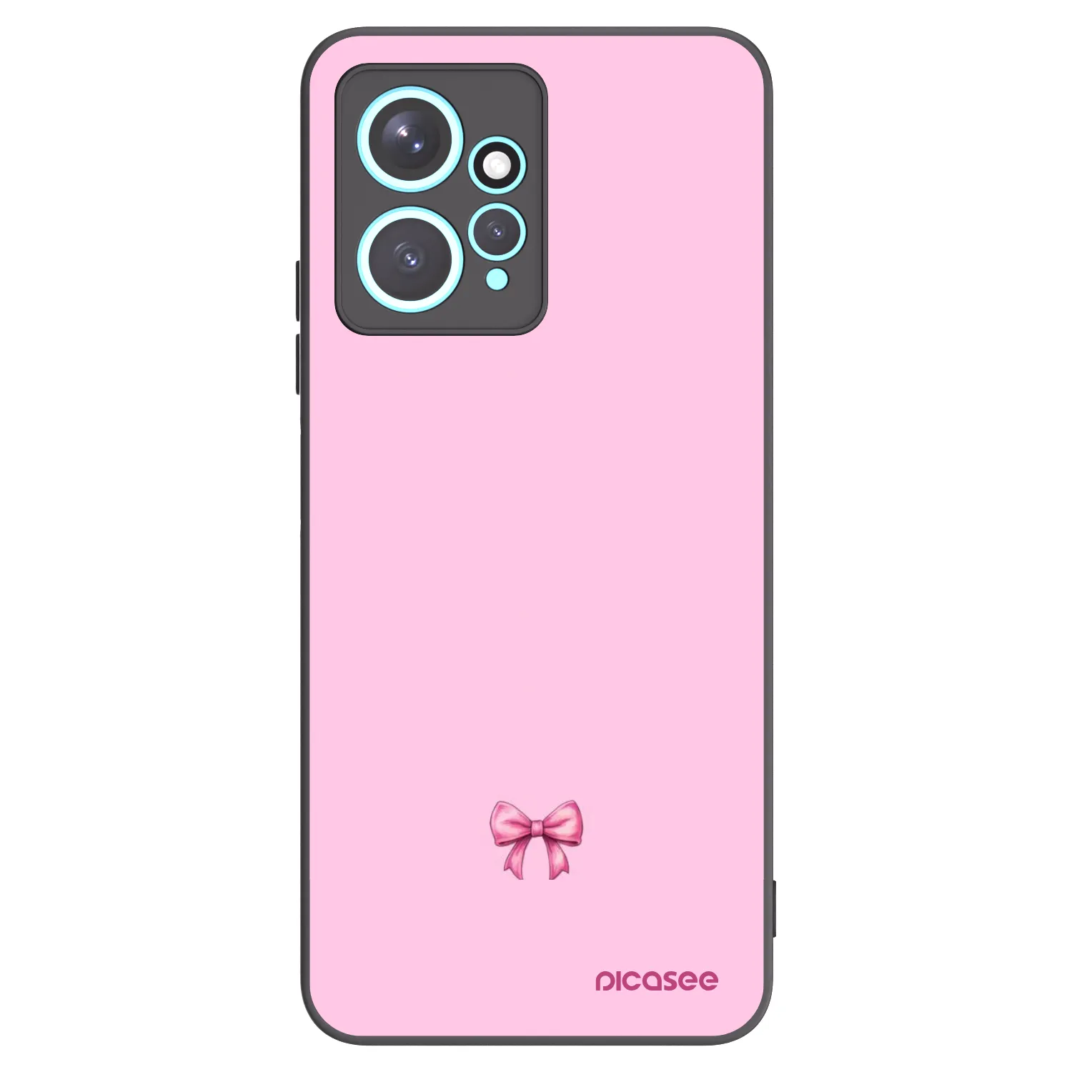 Picasee silikonski črni ovitek za Xiaomi Redmi Note 12 4G - Blush bow