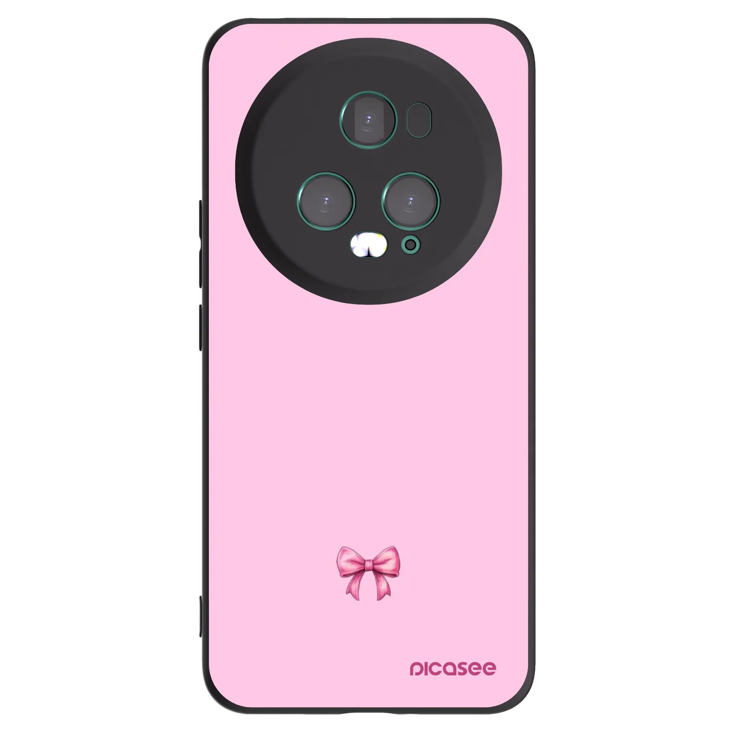 Picasee silikonski črni ovitek za Honor Magic5 Pro - Blush bow