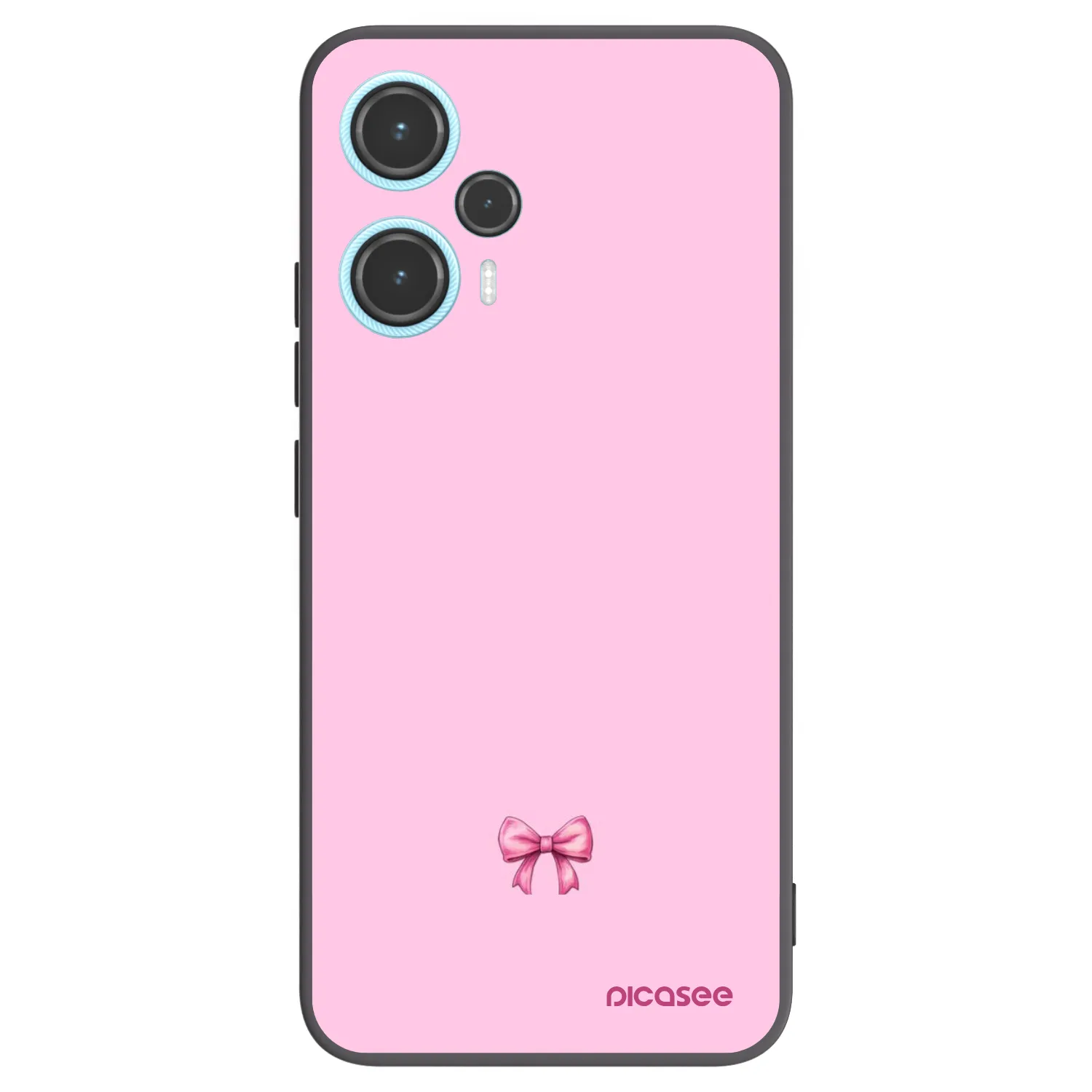 Picasee silikonski črni ovitek za Xiaomi Poco F5 - Blush bow
