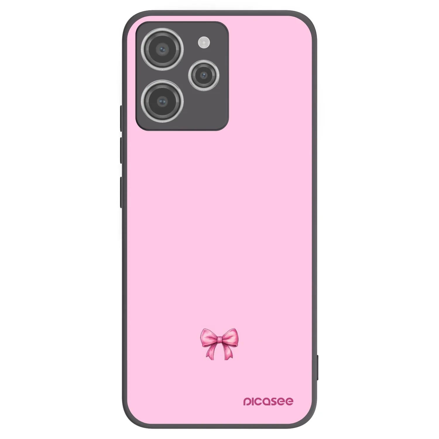 Picasee silikonski črni ovitek za Xiaomi Redmi 12 4G - Blush bow