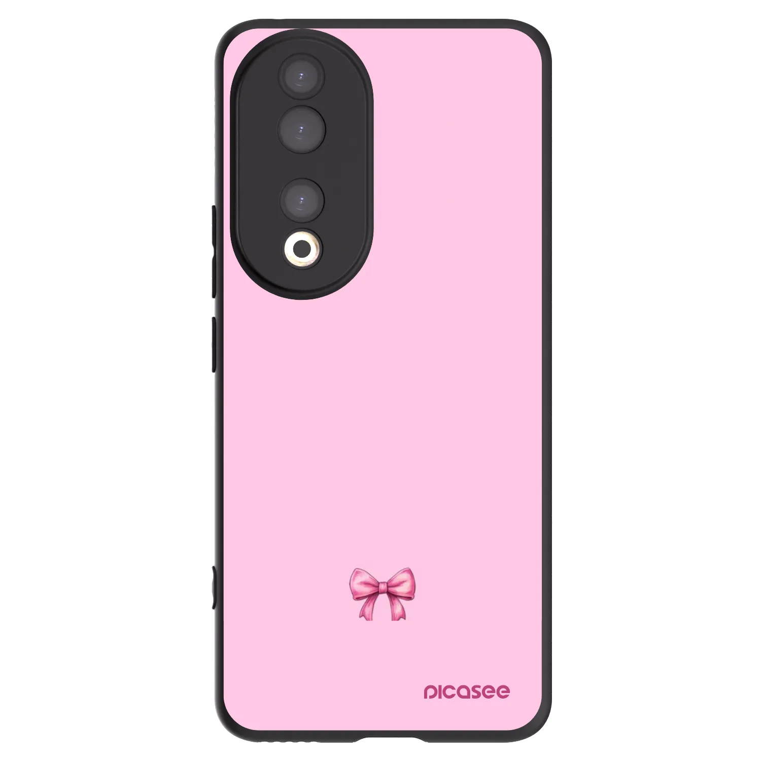 Picasee silikonski črni ovitek za Honor 90 5G - Blush bow