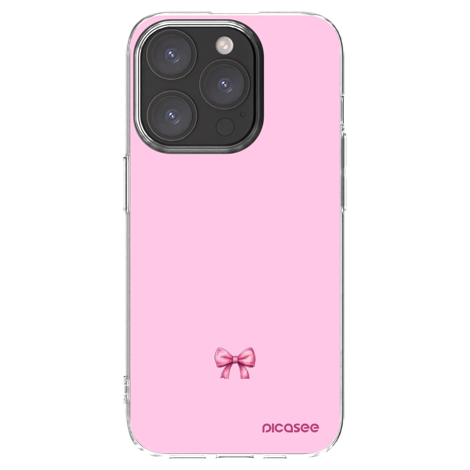Picasee silikonski prozorni ovitek za Apple iPhone 15 Pro - Blush bow