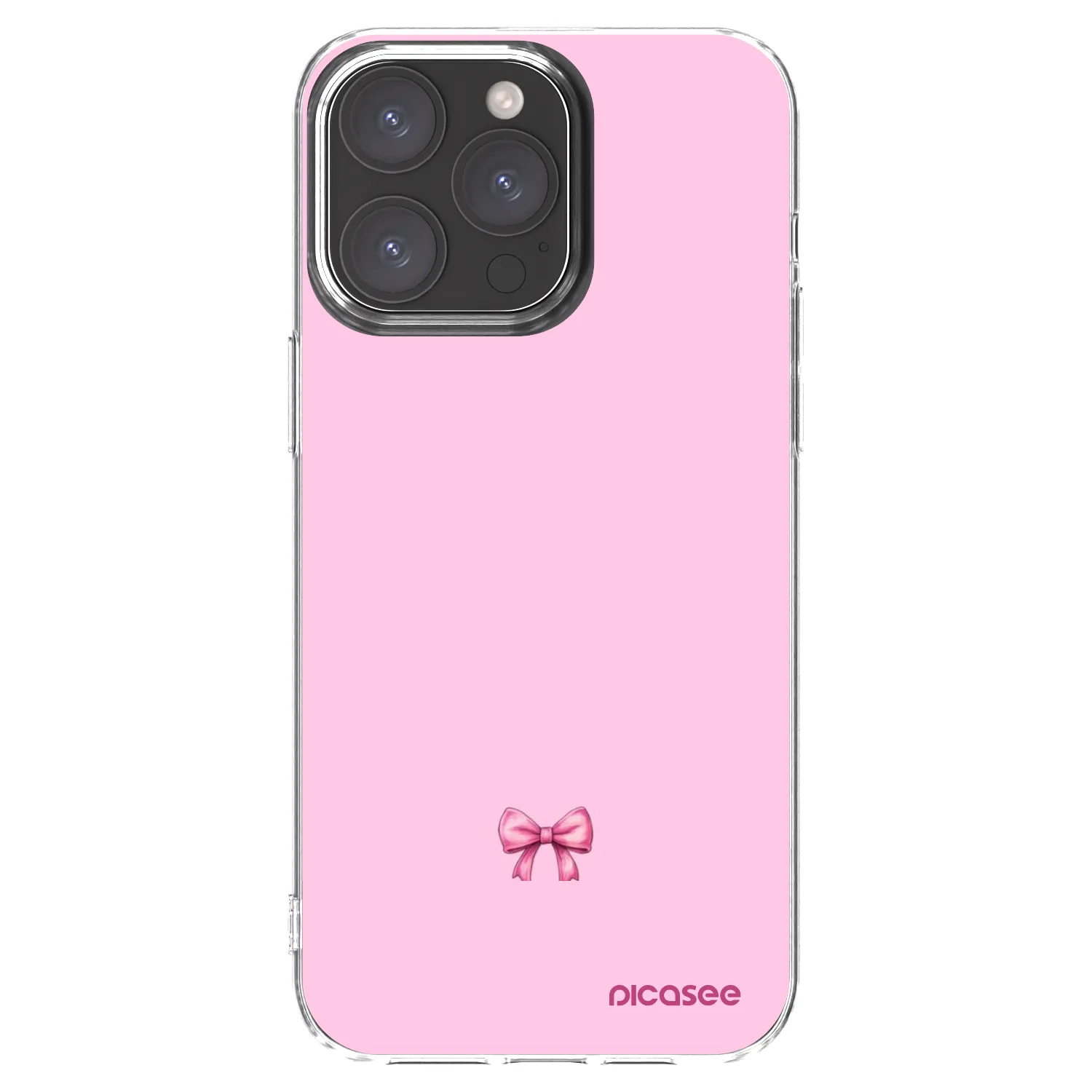 Picasee silikonski prozorni ovitek za Apple iPhone 15 Pro Max - Blush bow