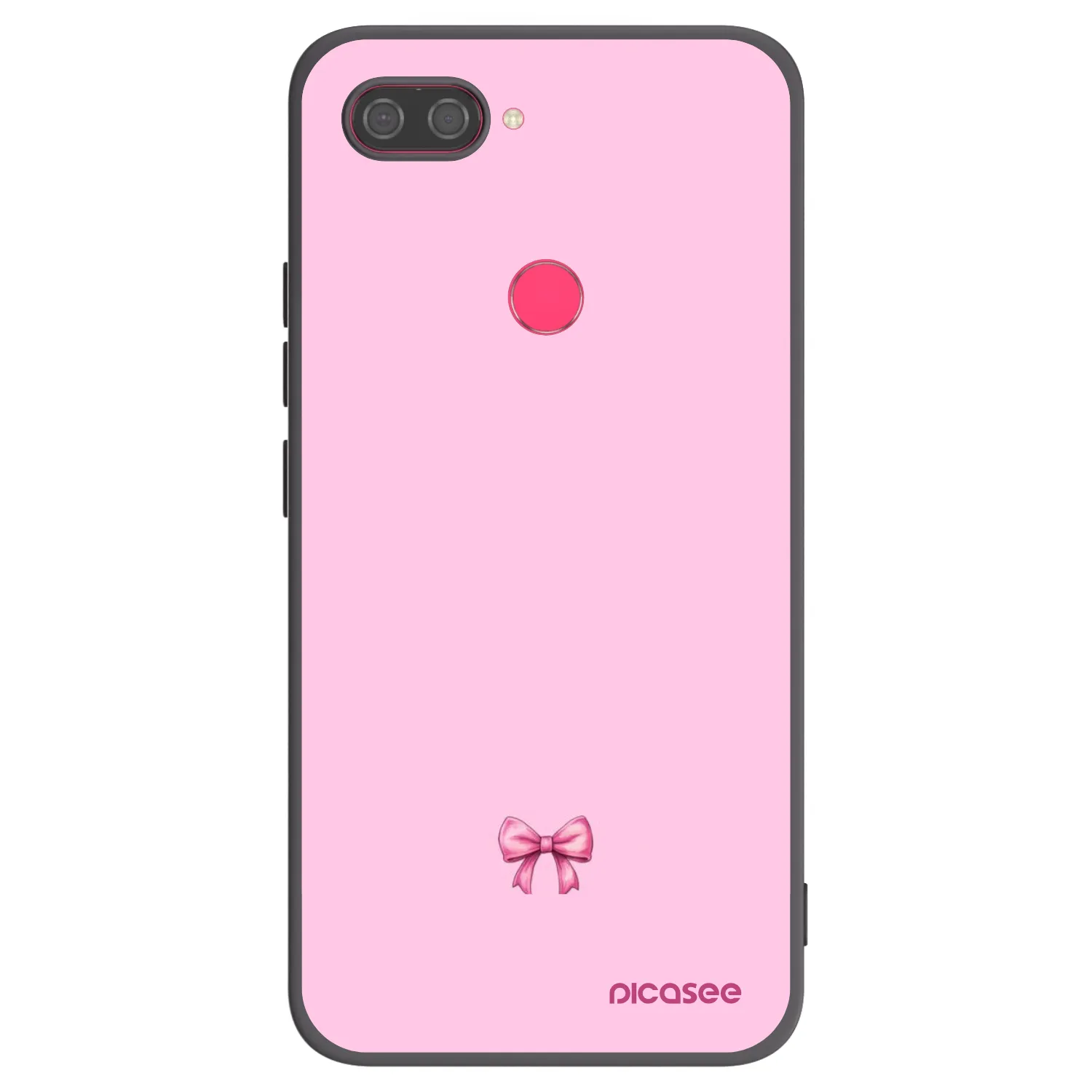 Picasee silikonski črni ovitek za Xiaomi Mi 8 Lite - Blush bow