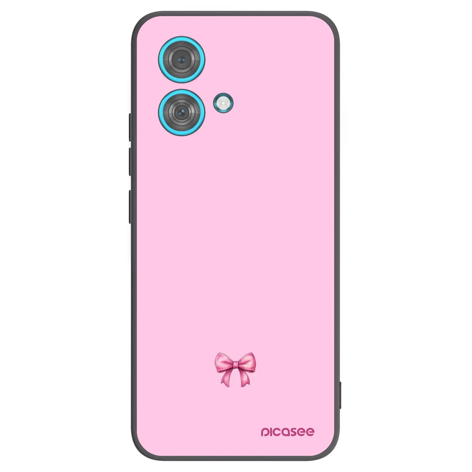 Picasee silikonski črni ovitek za Motorola Edge 40 Neo - Blush bow