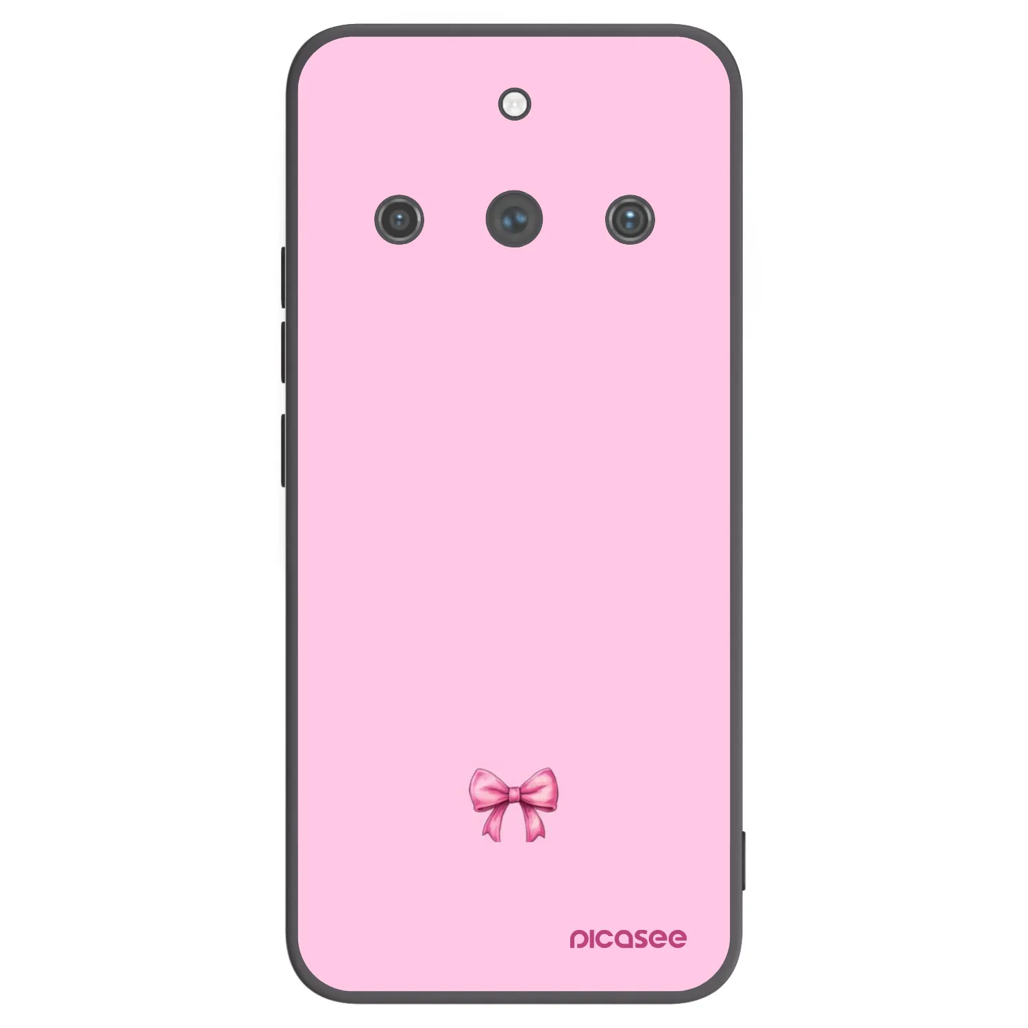 Picasee silikonski črni ovitek za Realme 11 Pro+ - Blush bow