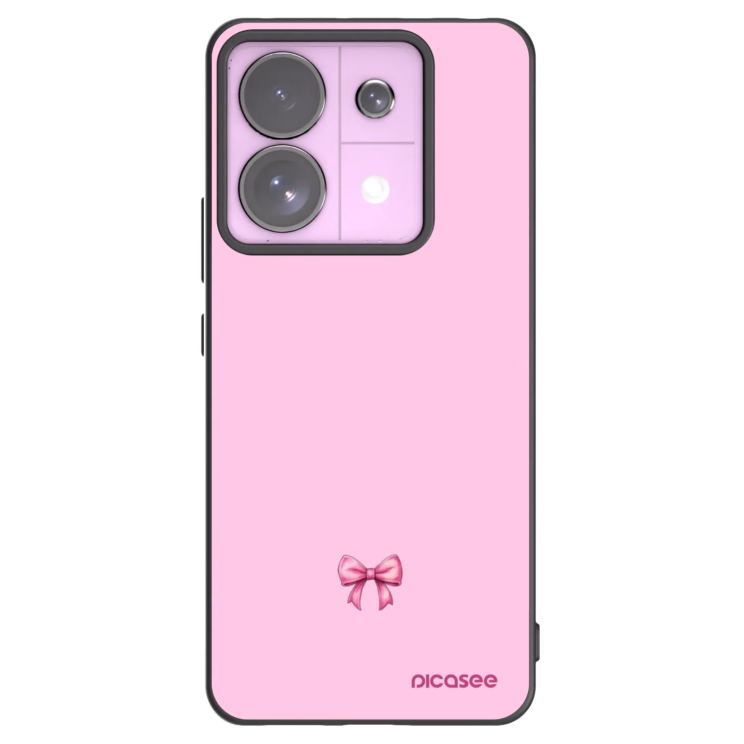 Picasee silikonski črni ovitek za Xiaomi Redmi Note 13 Pro 5G - Blush bow