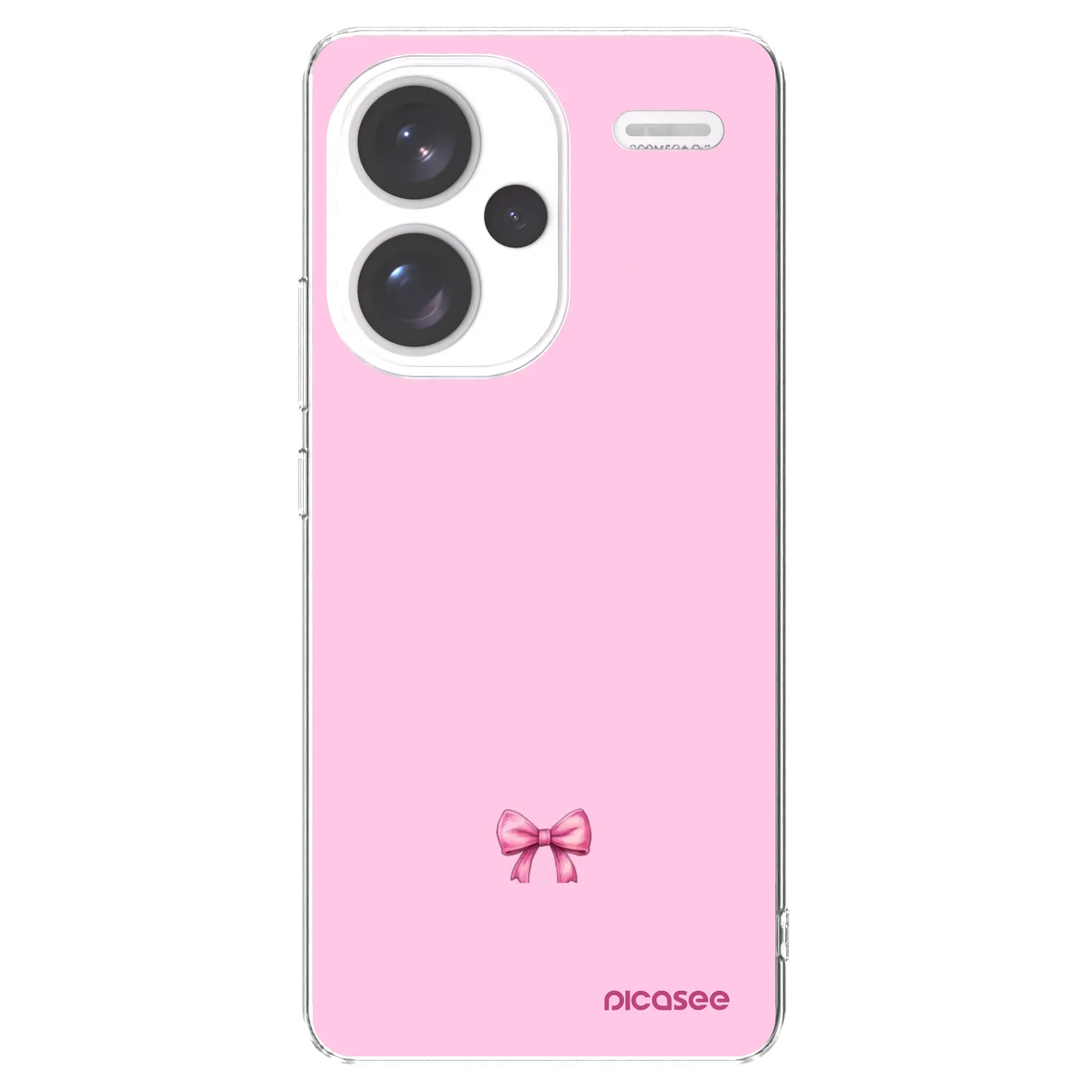 Picasee silikonski prozorni ovitek za Xiaomi Redmi Note 13 Pro+ 5G - Blush bow