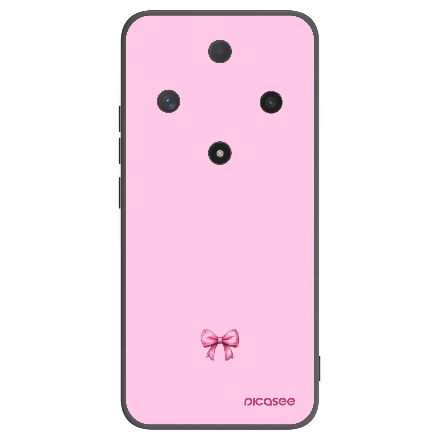 Picasee silikonski črni ovitek za Honor Magic6 Lite 5G - Blush bow