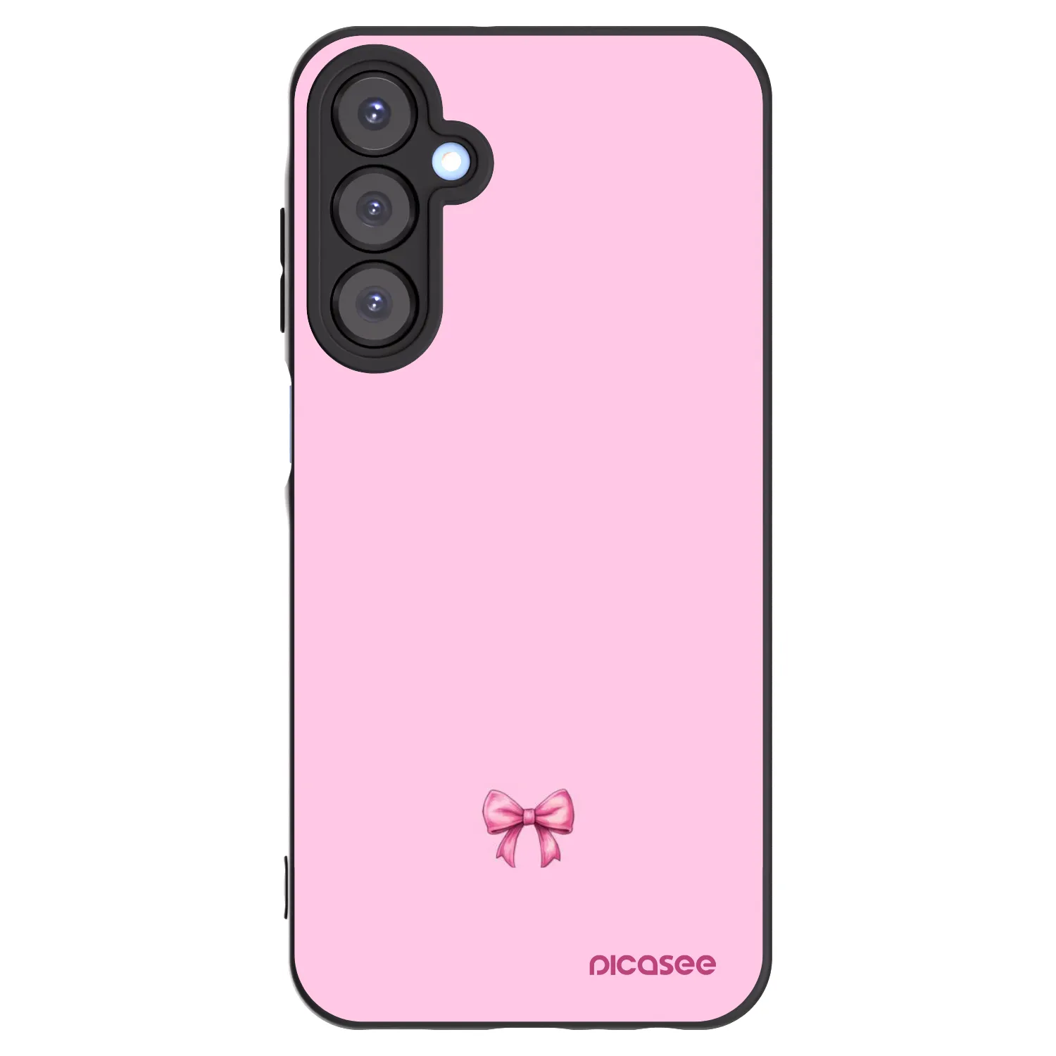 Picasee silikonski črni ovitek za Samsung Galaxy A25 A256B 5G - Blush bow