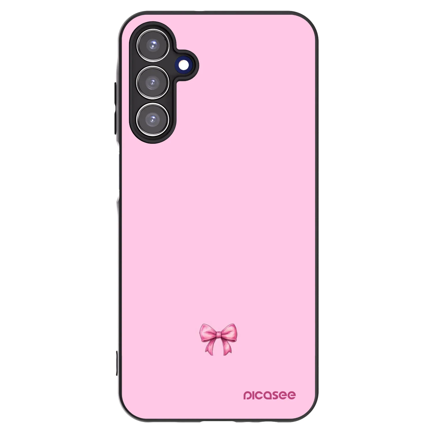 Picasee silikonski črni ovitek za Samsung Galaxy A15 A156B 5G - Blush bow