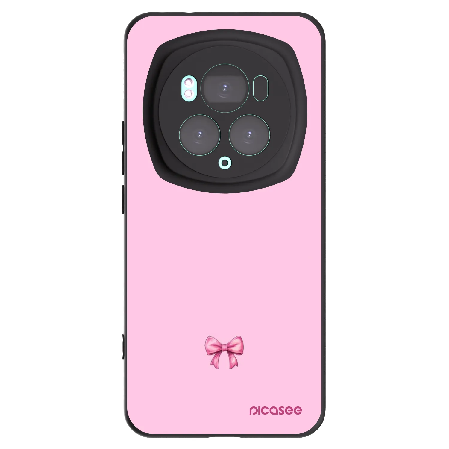 Picasee silikonski črni ovitek za Honor Magic6 Pro - Blush bow