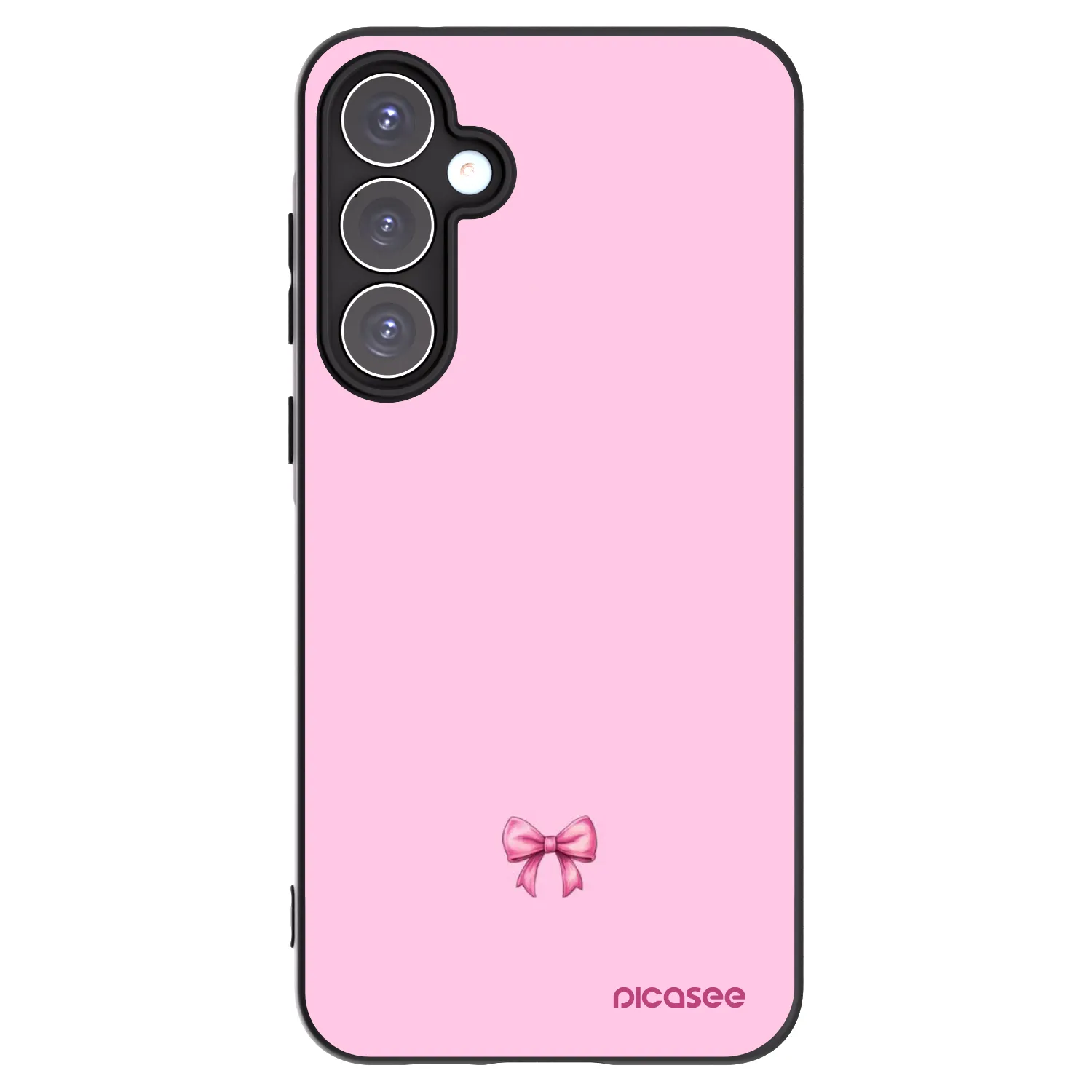 Picasee silikonski črni ovitek za Samsung Galaxy A55 5G A556B - Blush bow
