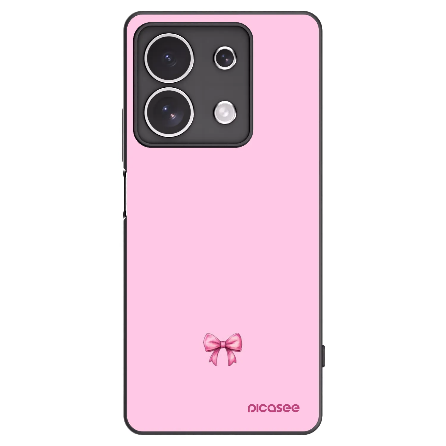 Picasee silikonski črni ovitek za Xiaomi Redmi Note 13 4G - Blush bow