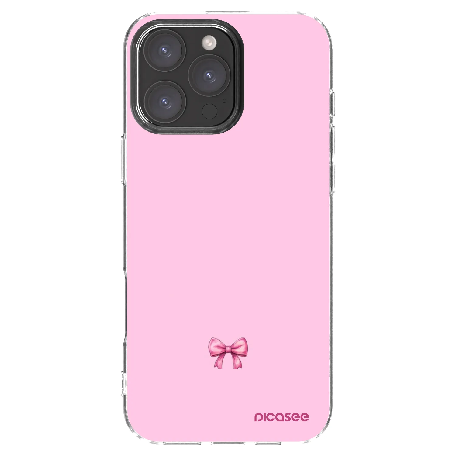 Picasee silikonski prozorni ovitek za Apple iPhone 16 Pro Max - Blush bow