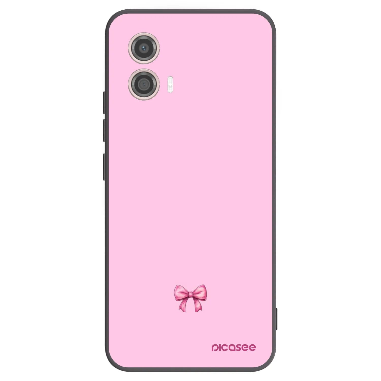 Picasee silikonski črni ovitek za Motorola Moto G53 5G - Blush bow