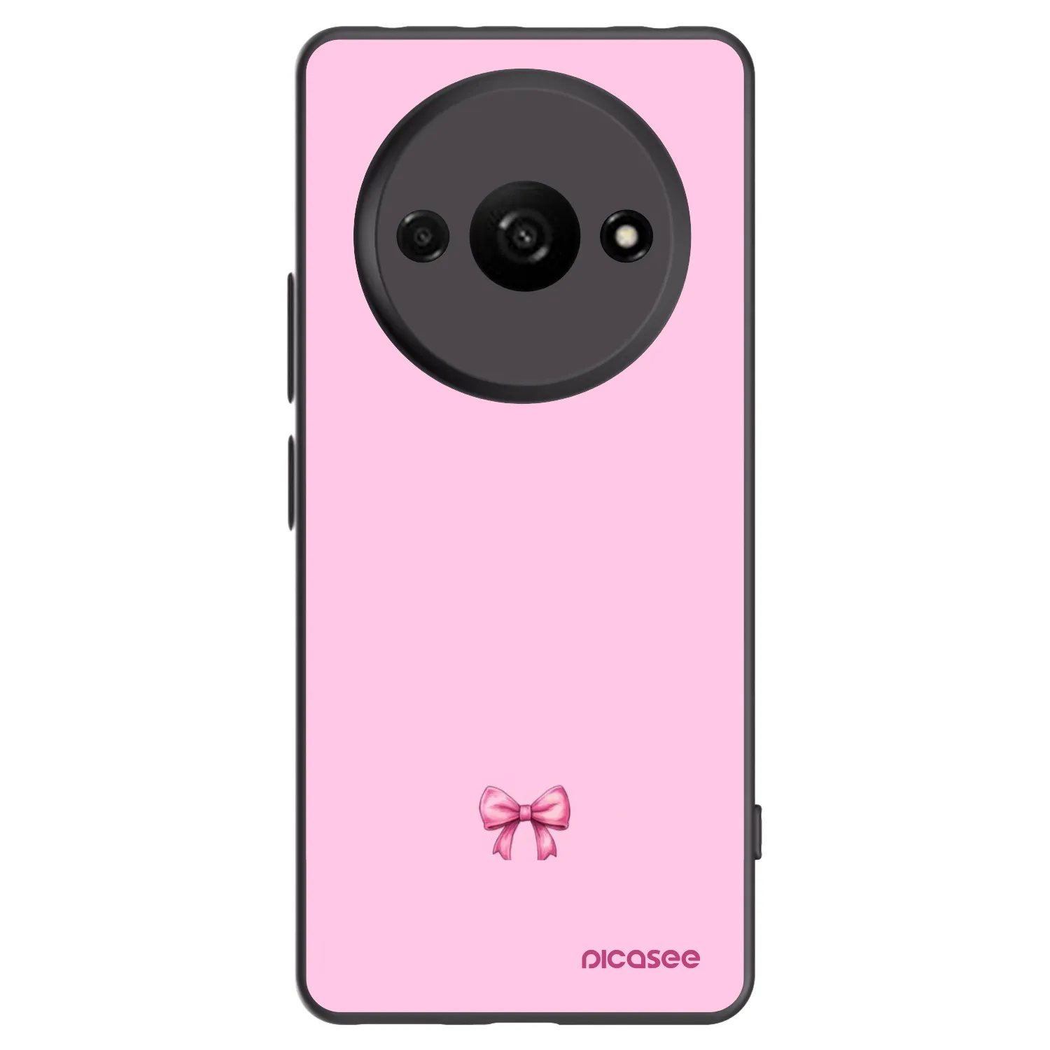 Picasee silikonski črni ovitek za Xiaomi Redmi A3 - Blush bow