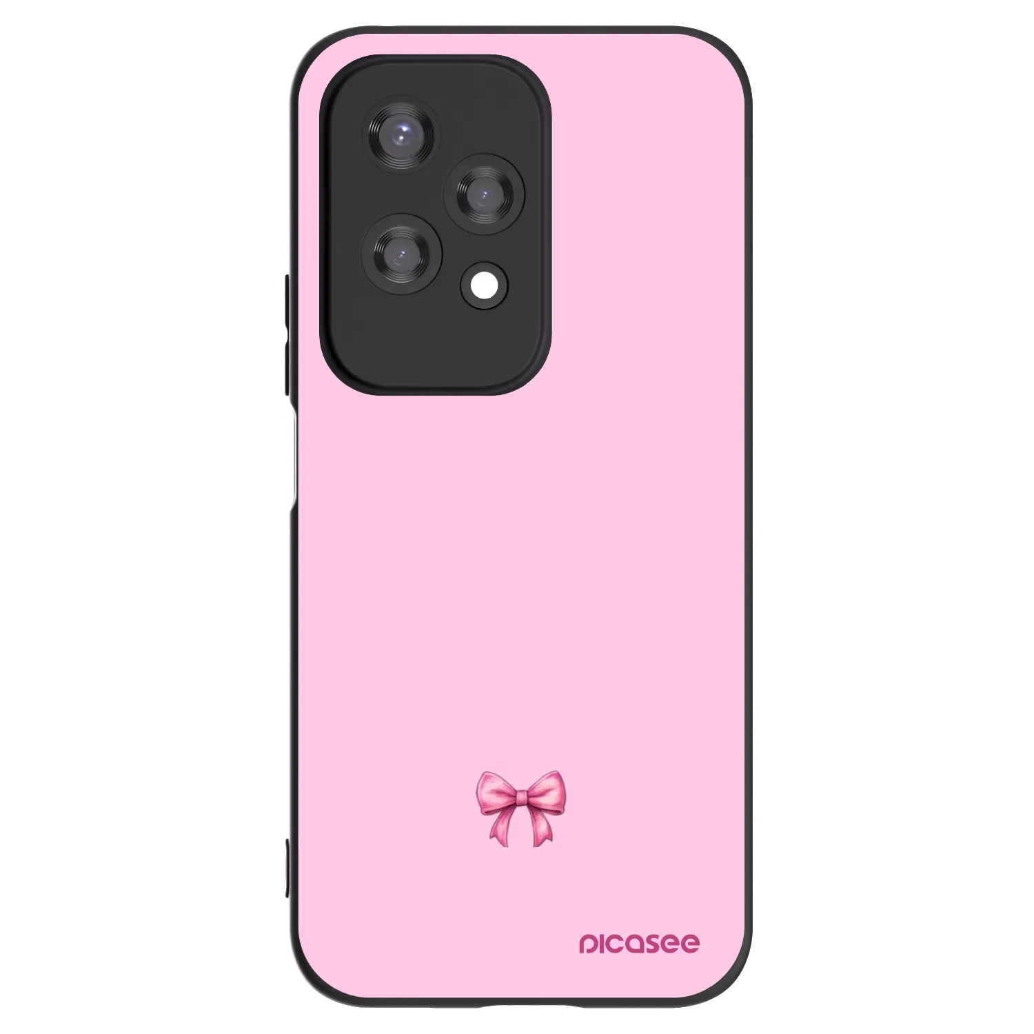 Picasee silikonski črni ovitek za Honor 200 Lite - Blush bow