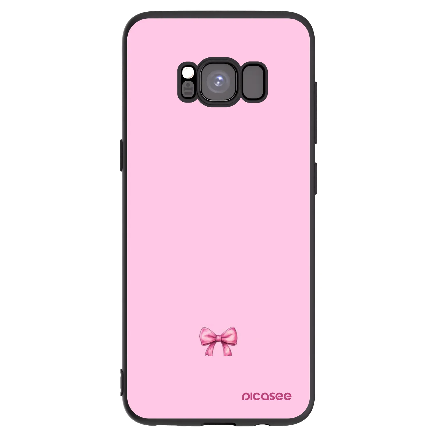 Picasee silikonski črni ovitek za Samsung Galaxy S8 G950F - Blush bow