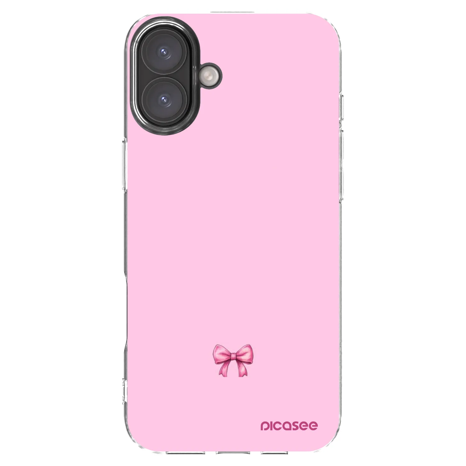 Picasee silikonski prozorni ovitek za Apple iPhone 16 Plus - Blush bow