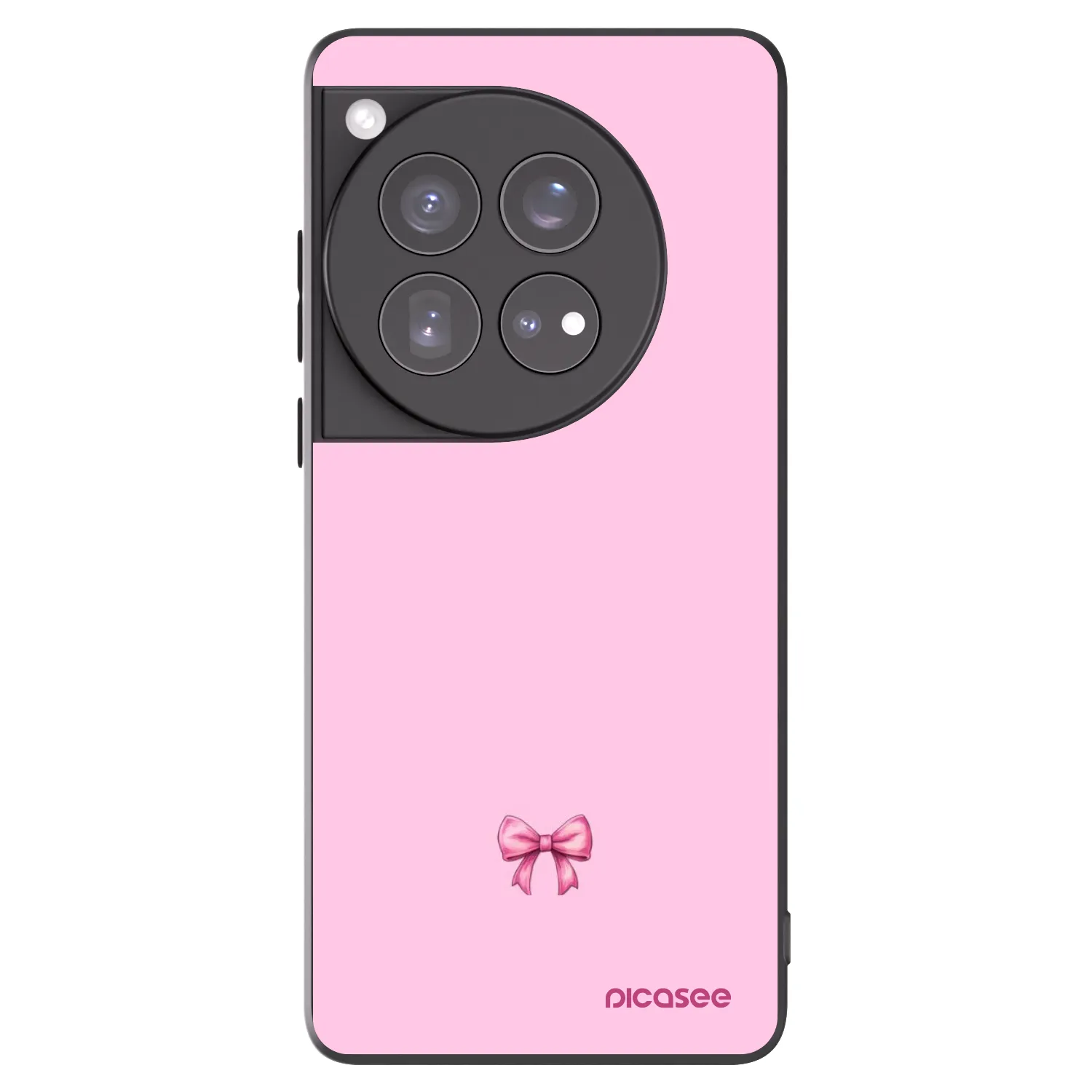 Picasee silikonski črni ovitek za OnePlus 12 5G - Blush bow