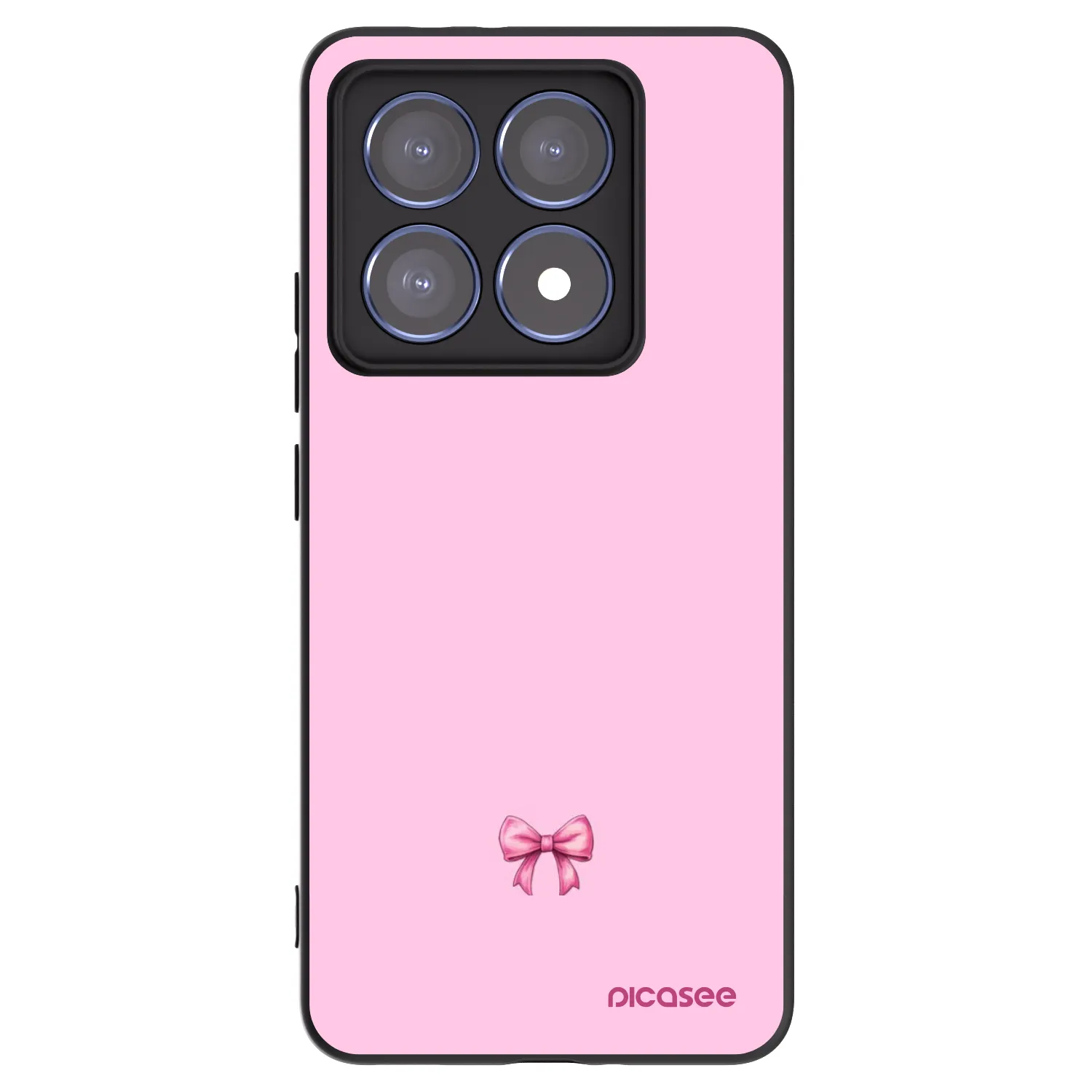 Picasee silikonski črni ovitek za Xiaomi 14T Pro - Blush bow