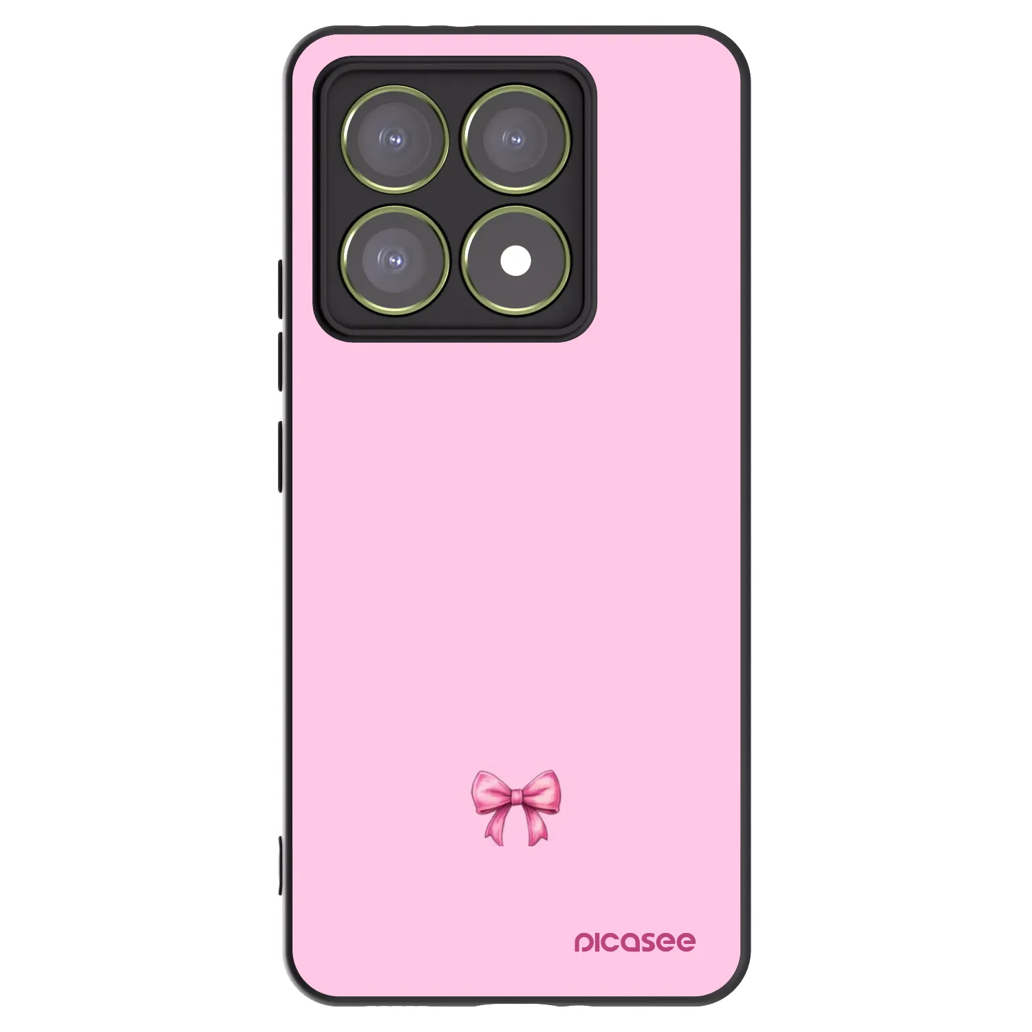 Picasee silikonski črni ovitek za Xiaomi 14T - Blush bow