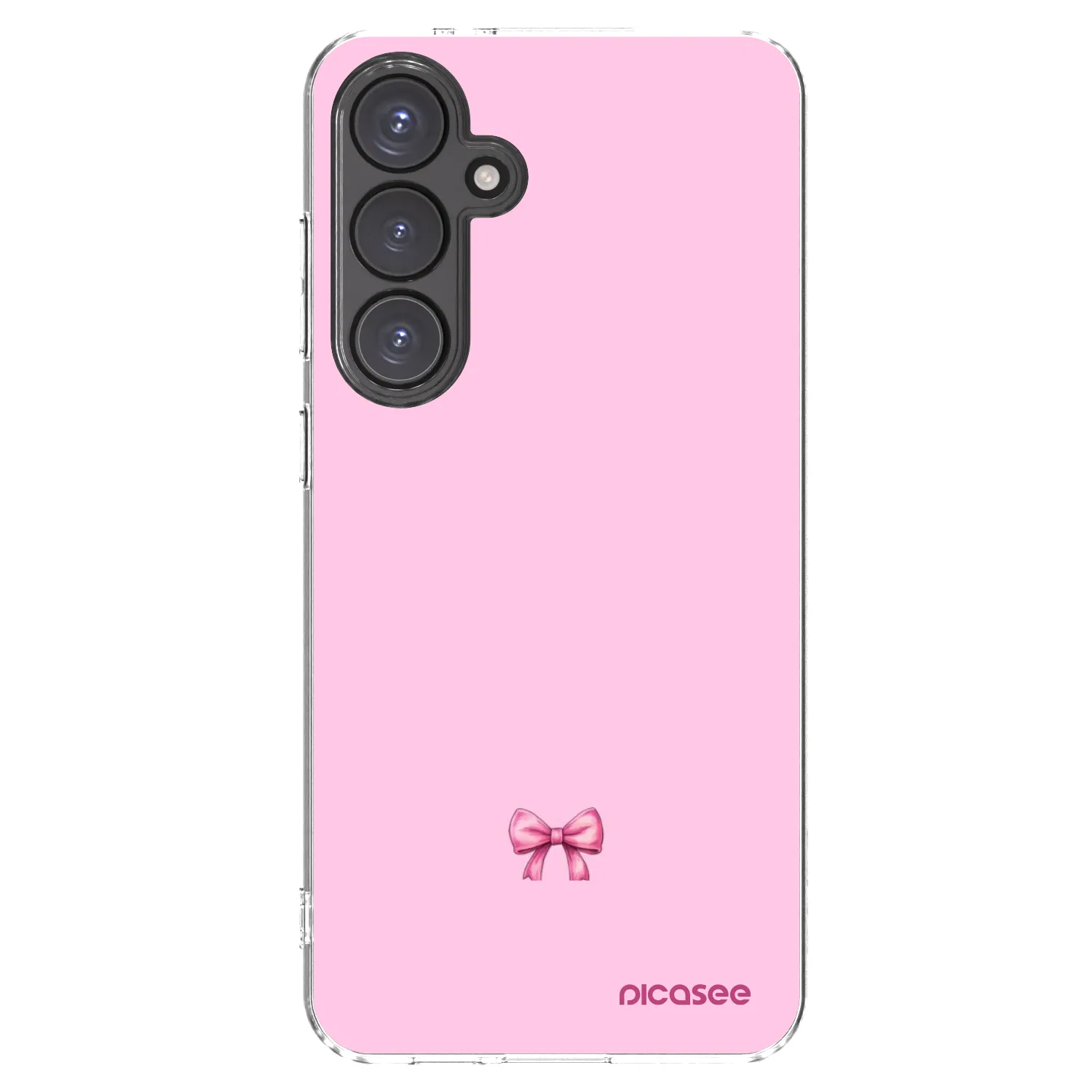 Picasee silikonski prozorni ovitek za Samsung Galaxy S24 FE S721B - Blush bow