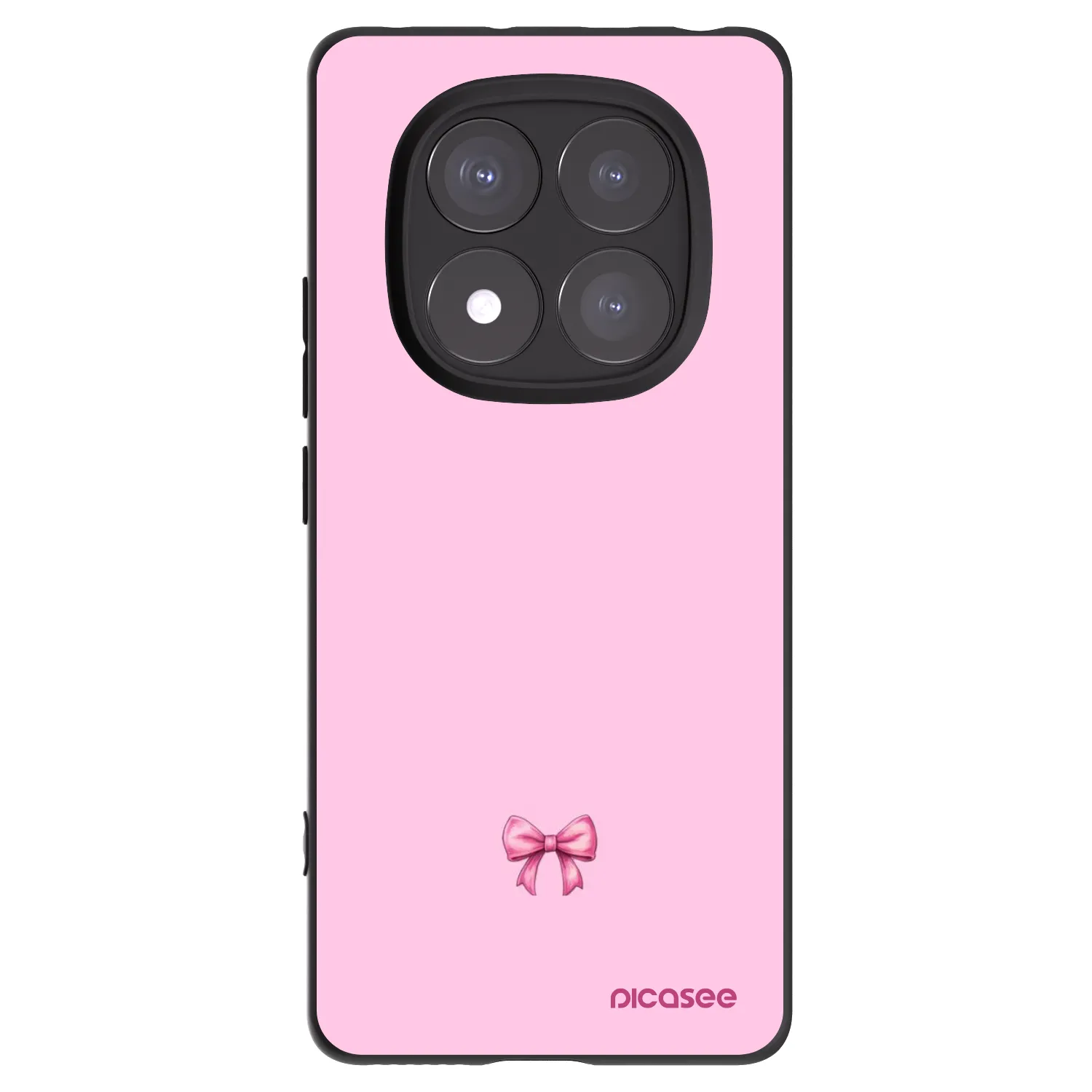 Picasee silikonski črni ovitek za Xiaomi Redmi Note 14 Pro+ 5G - Blush bow
