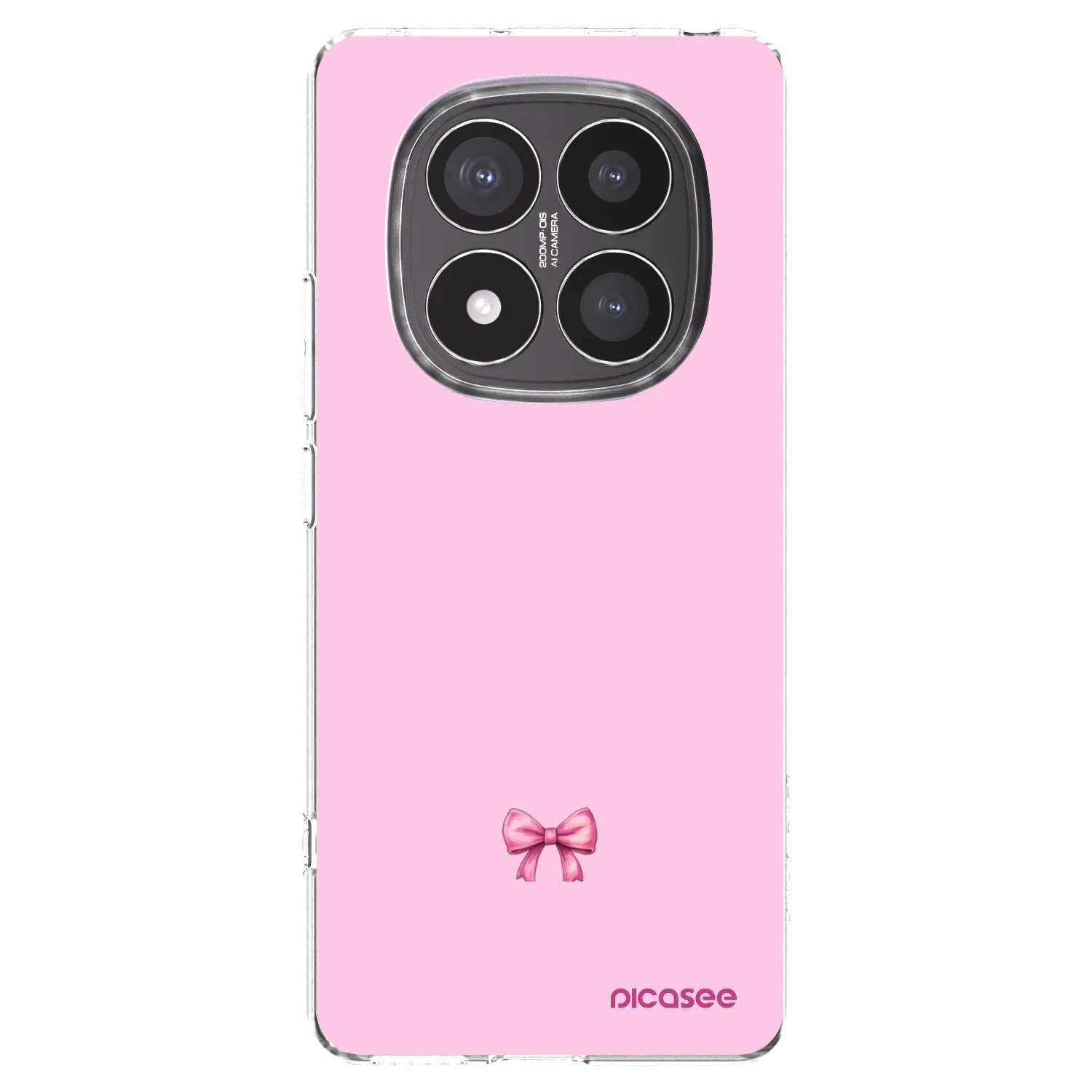Picasee silikonski prozorni ovitek za Xiaomi Redmi Note 14 Pro+ 5G - Blush bow