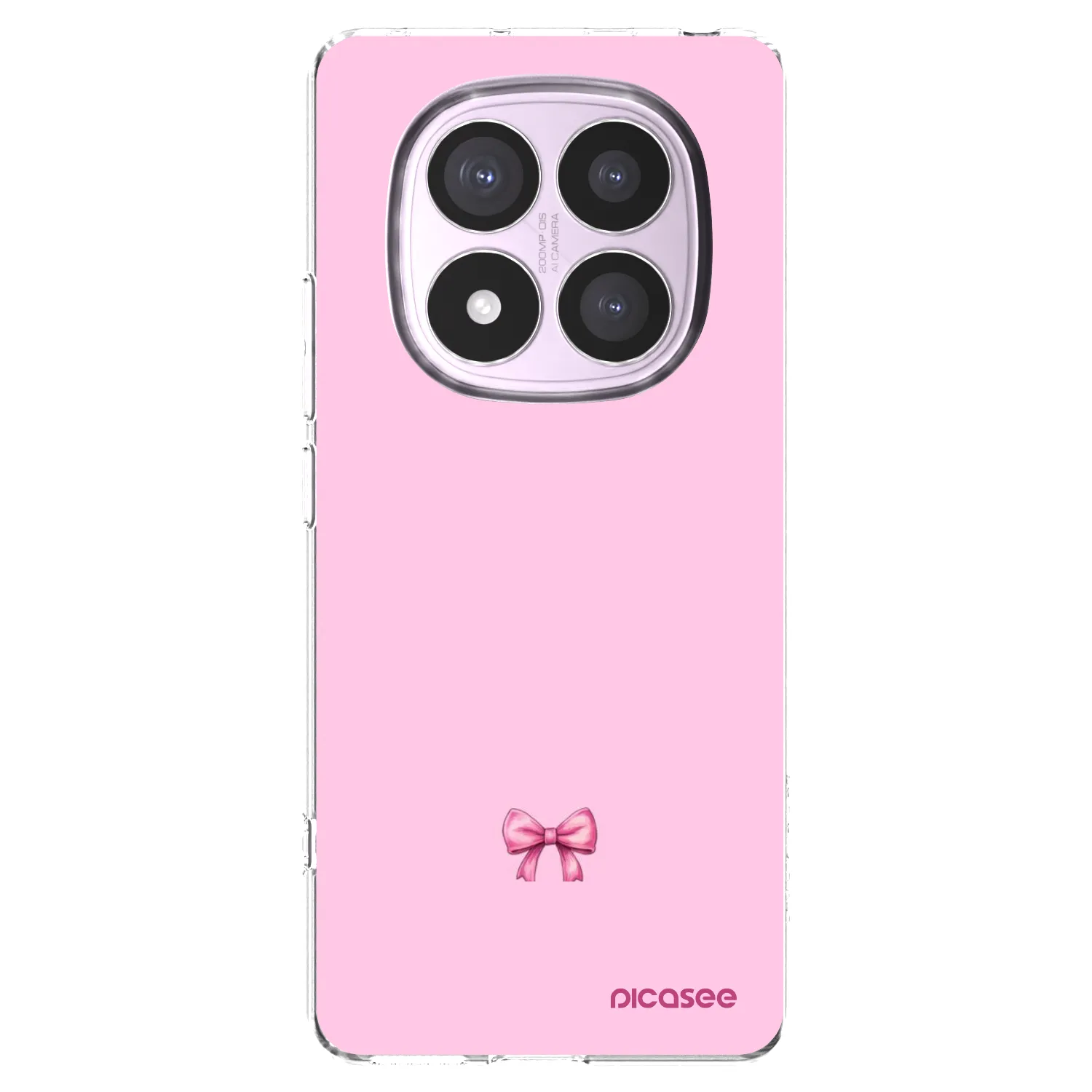 Picasee silikonski prozorni ovitek za Xiaomi Redmi Note 14 Pro 5G - Blush bow
