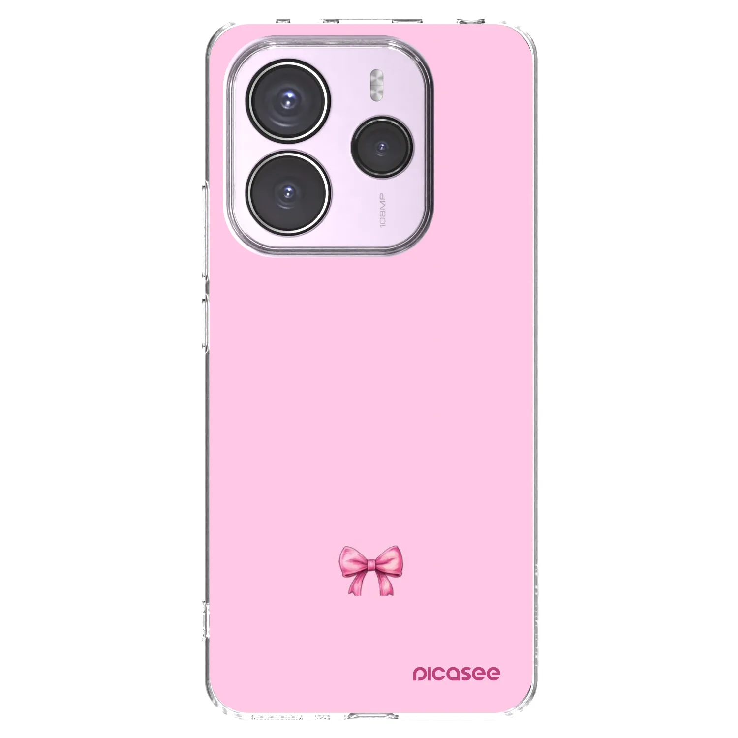 Picasee silikonski prozorni ovitek za Xiaomi Redmi Note 14 5G - Blush bow